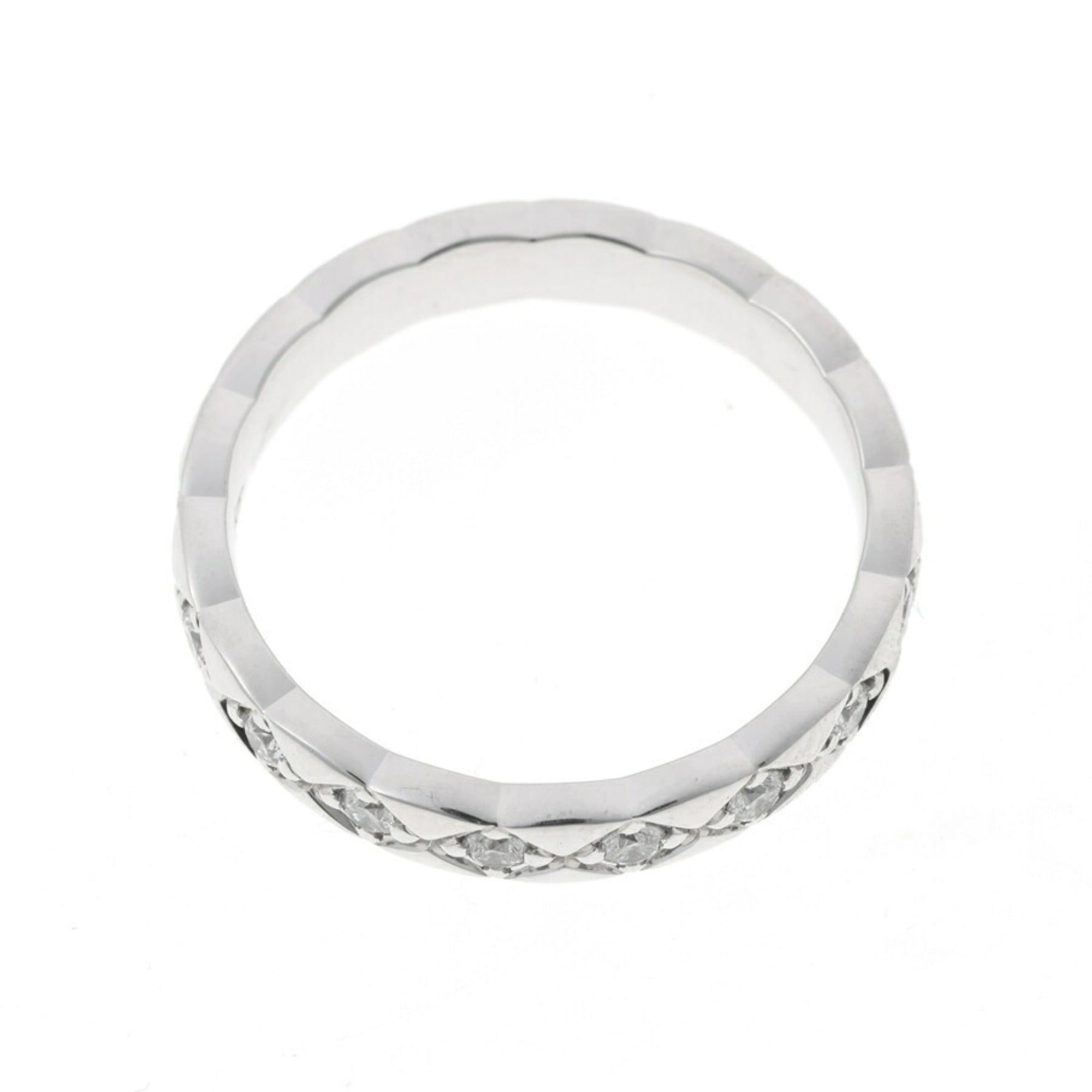 Chanel White Gold White Gold (18K) Band Ring (Pre-Owned)