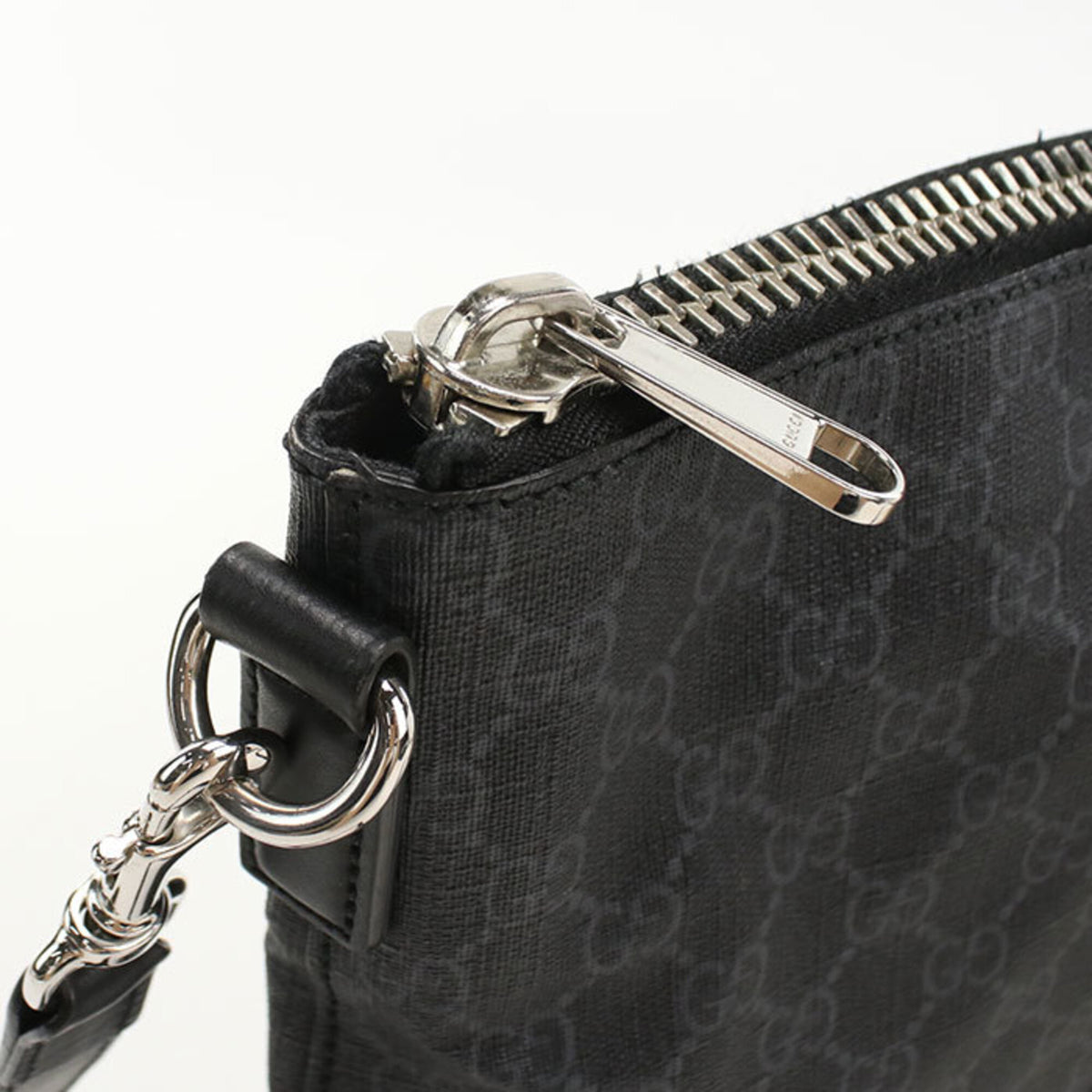 Gucci Black Pvc Leather Shoulder Bag (Pre-Owned)