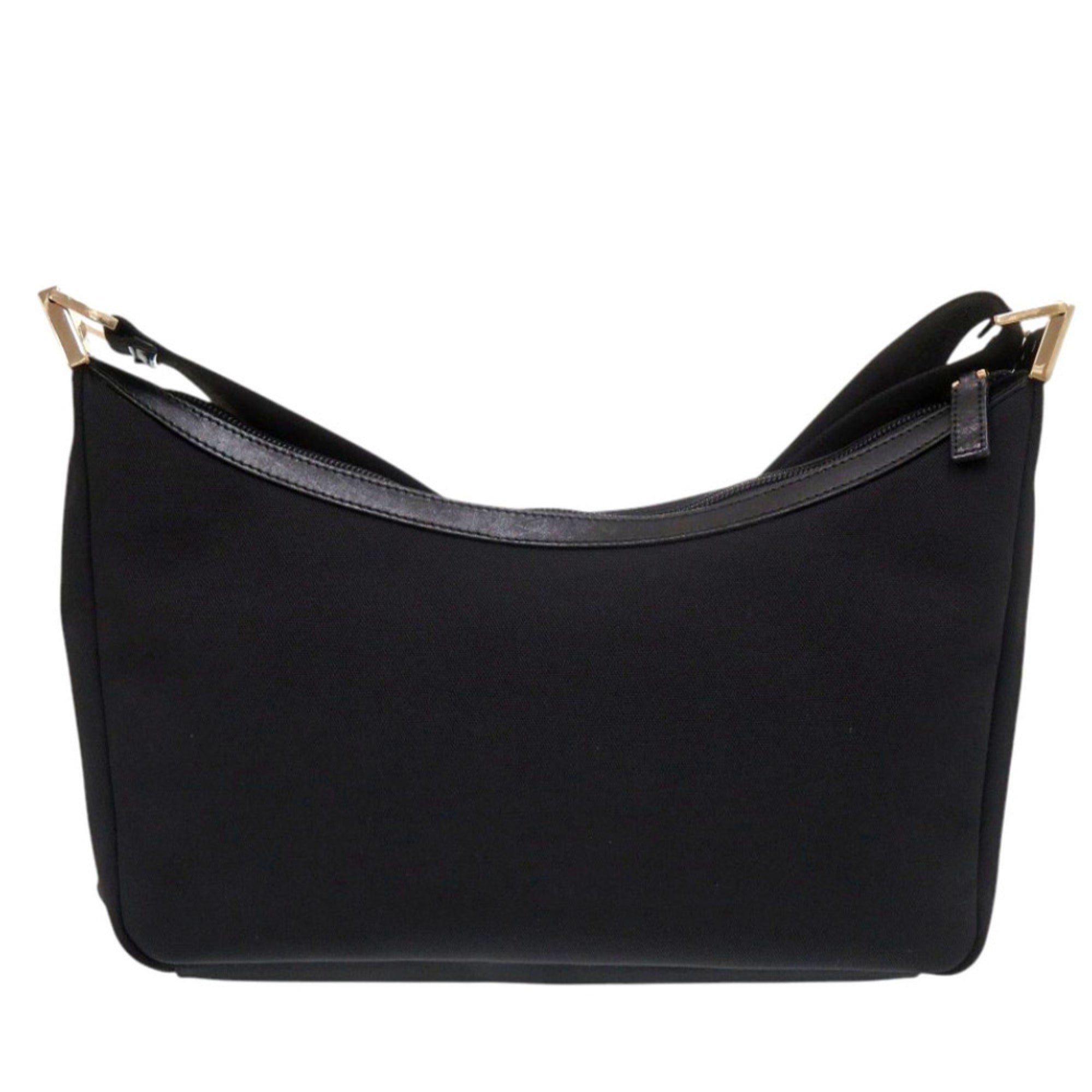 Gucci Black Nylon Canvas Shoulder Bag (Pre-Owned)
