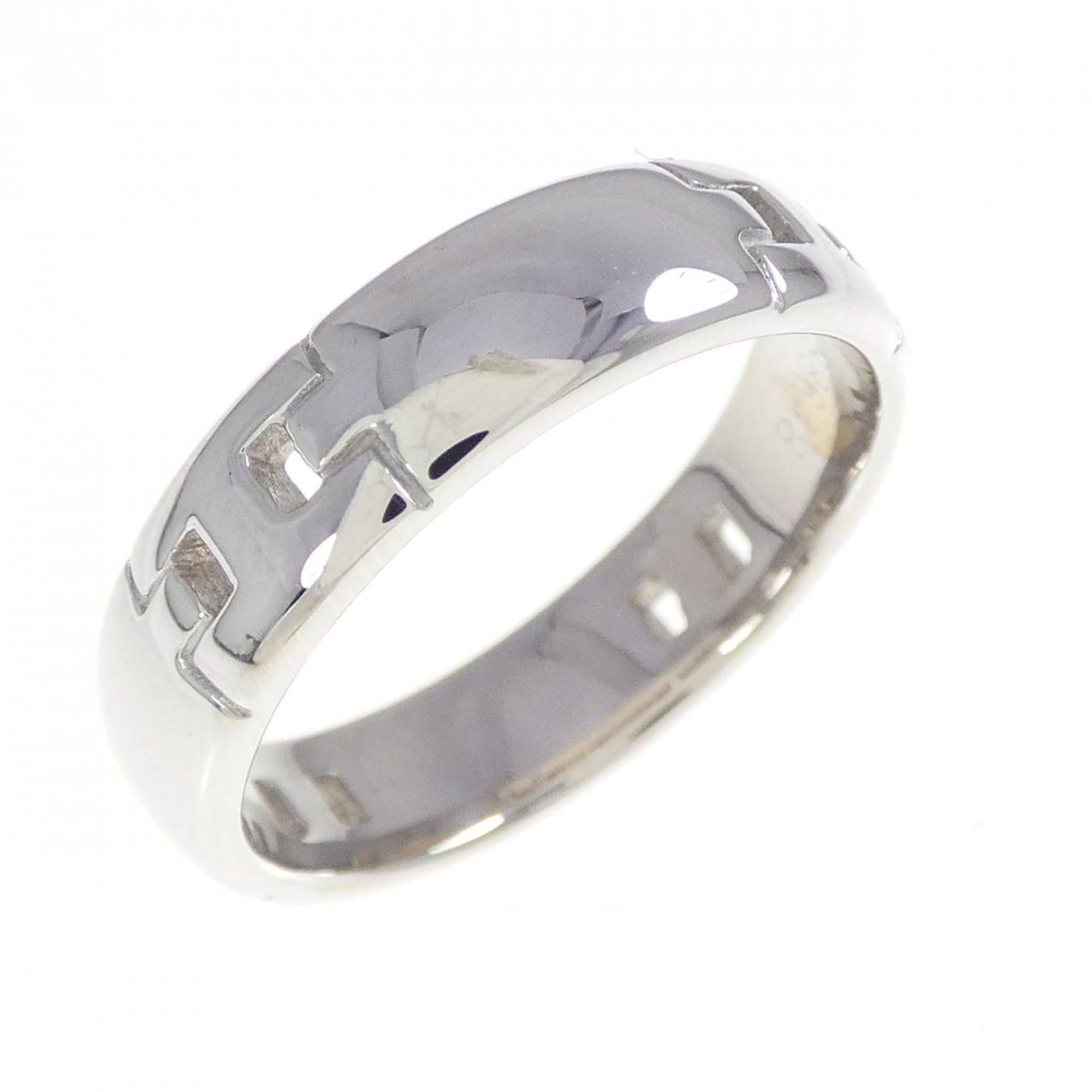 Hermes White Gold White Gold (18K) Band Ring (Pre-Owned)