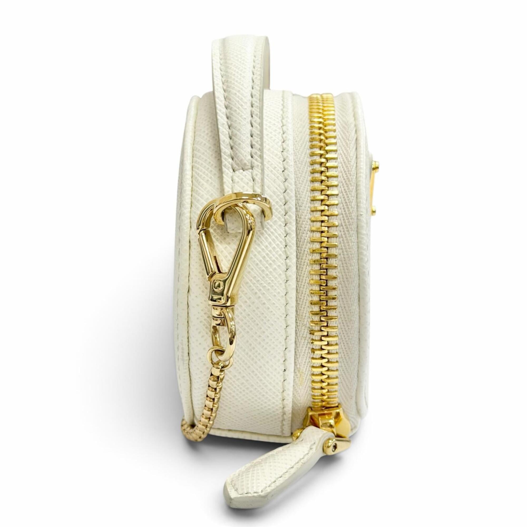 Prada White Leather Pouch (Pre-Owned)