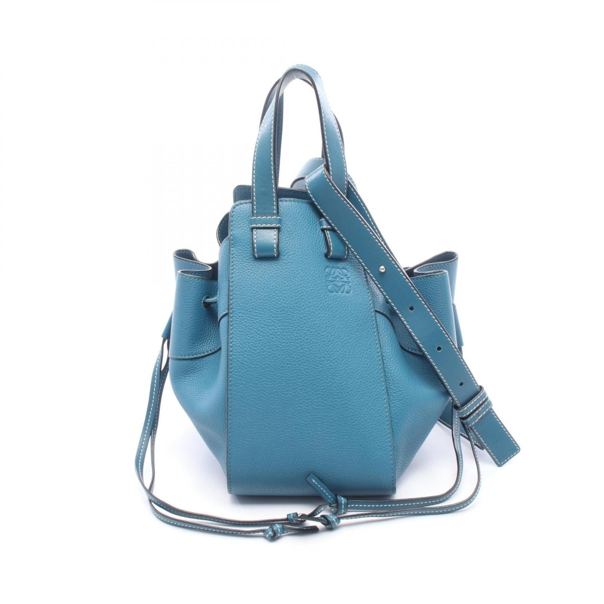 Loewe Blue Leather Handbag (Pre-Owned)