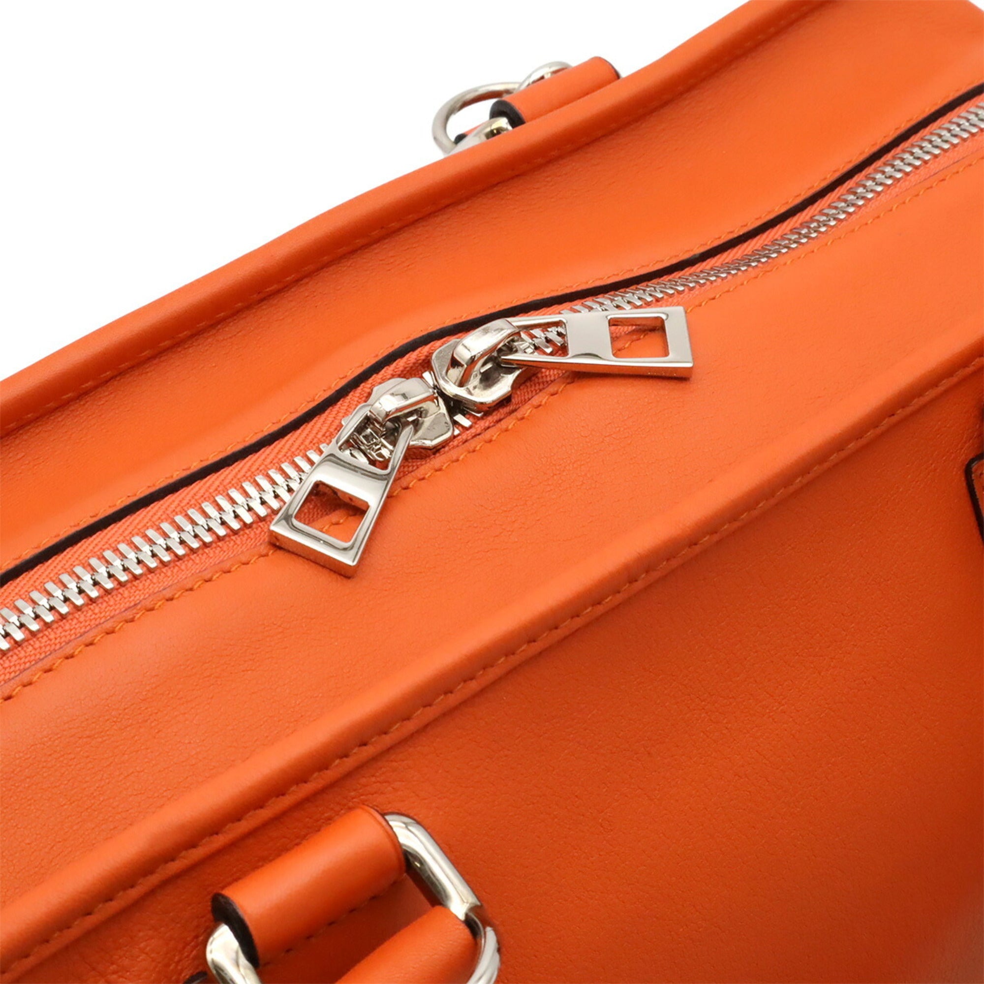 Loewe Orange Leather Handbag Shoulder Bag (Pre-Owned)