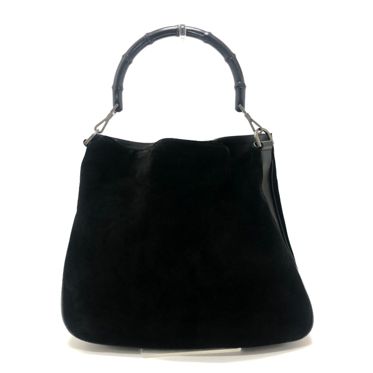Gucci Black Bamboo Handbag Shoulder Bag (Pre-Owned)