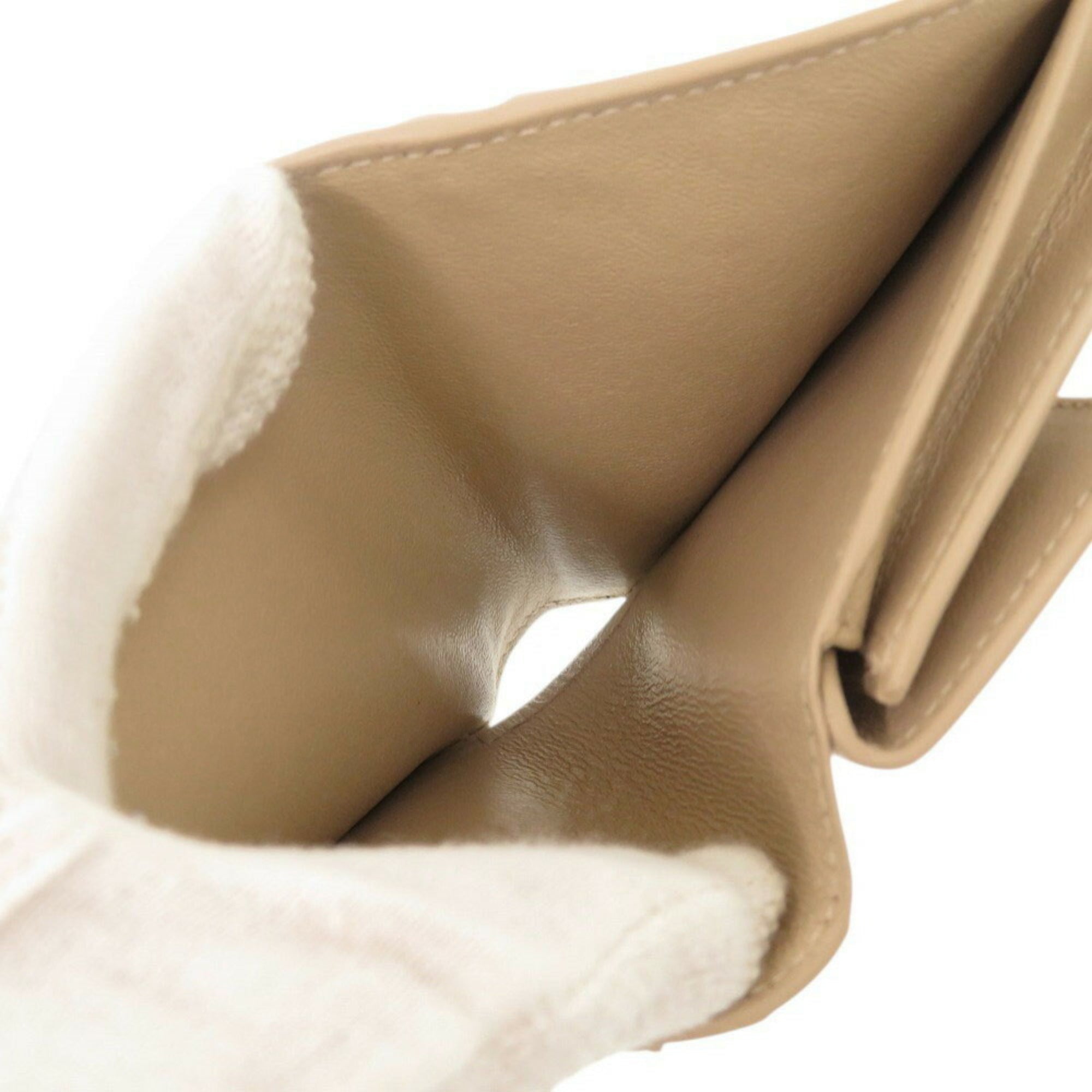 Balenciaga Beige Leather Wallet (Bi-Fold) (Pre-Owned)