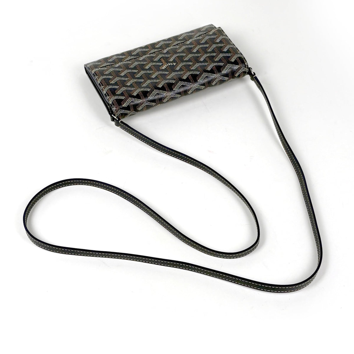 Goyard Navy Coated Canvas Pouch Shoulder Bag (Pre-Owned)
