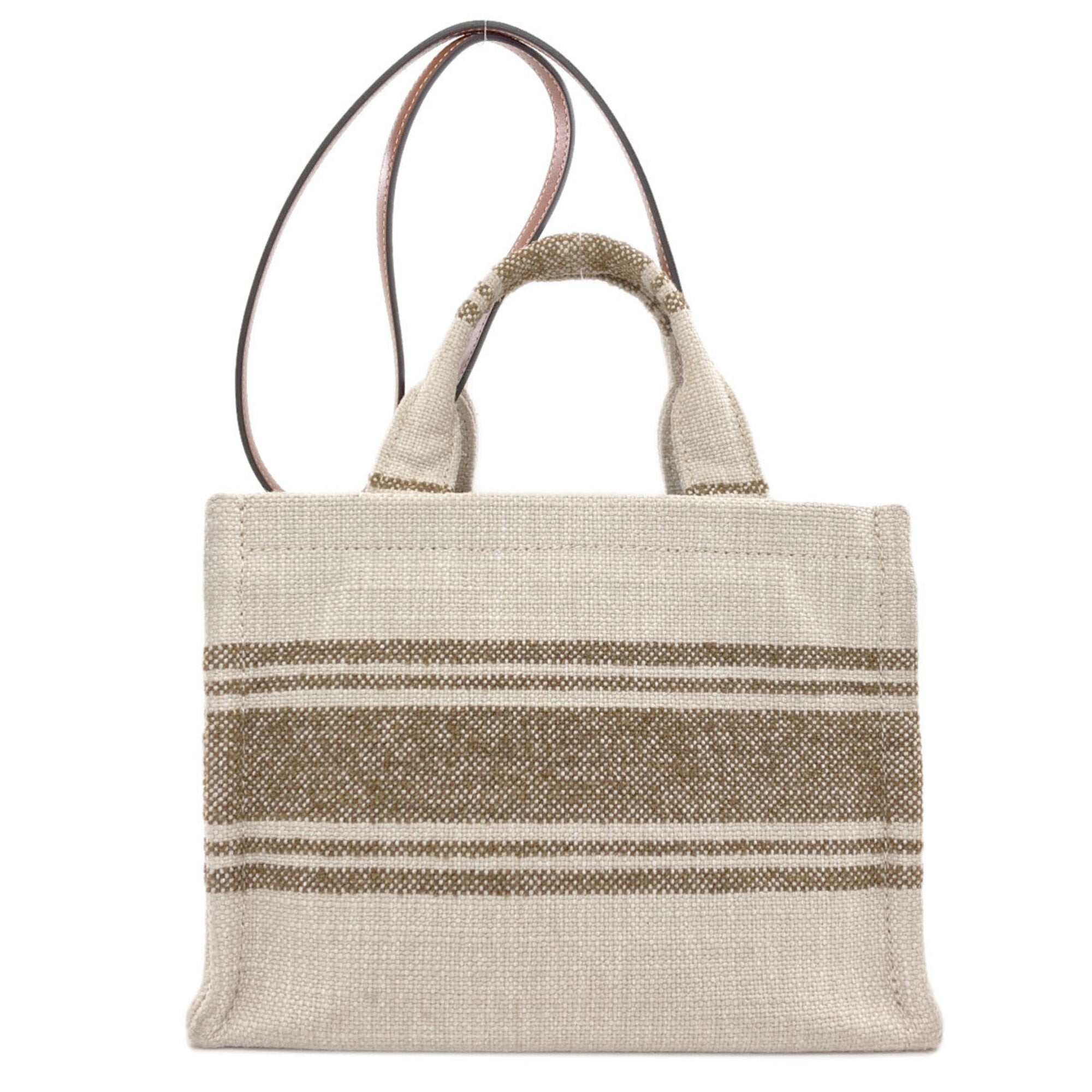 Celine Beige Canvas Handbag (Pre-Owned)