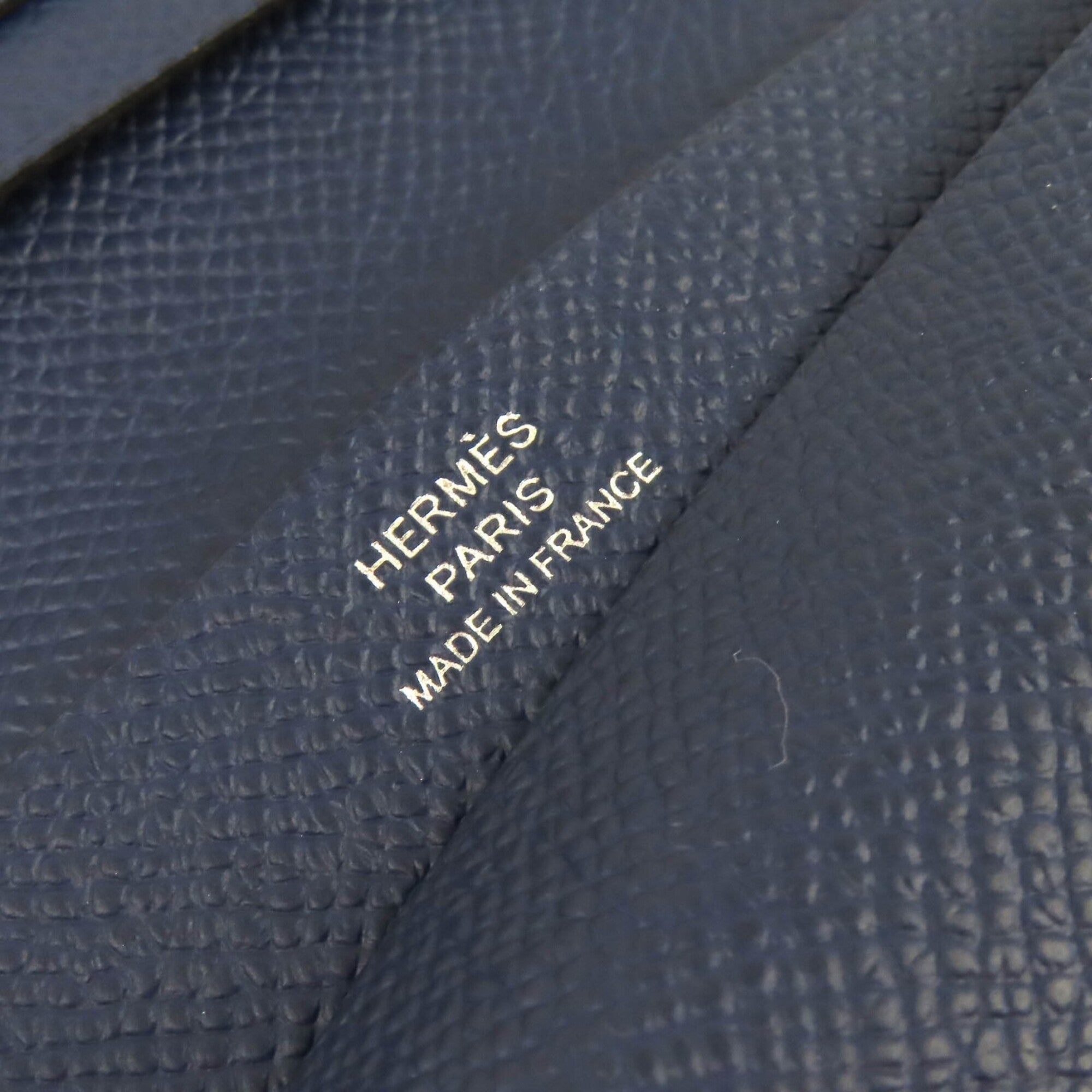 Hermes Mc2 Navy Epsom Leather Wallet (Bi-Fold) (Pre-Owned)