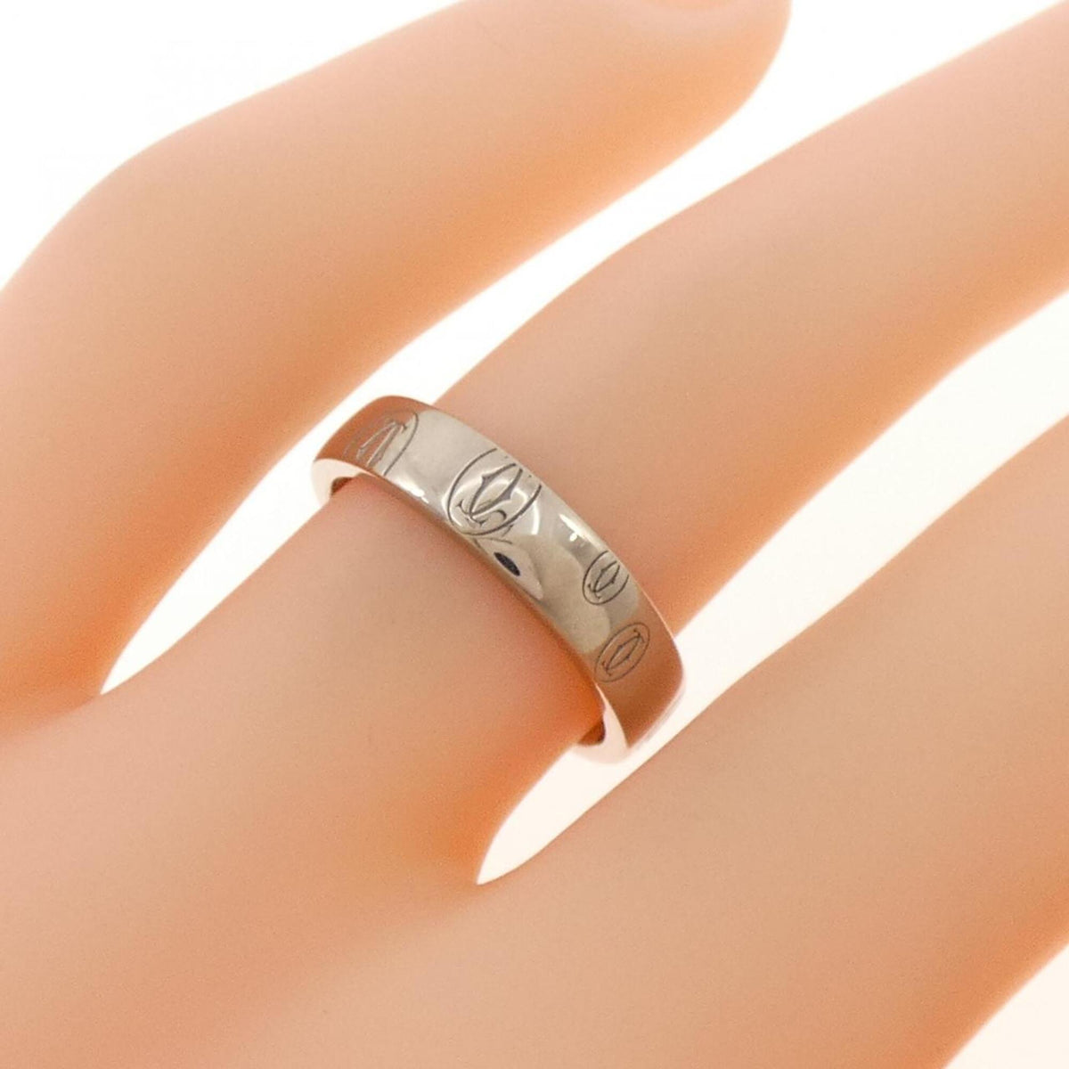 Cartier White Gold White Gold (18K) Band Ring (Pre-Owned)