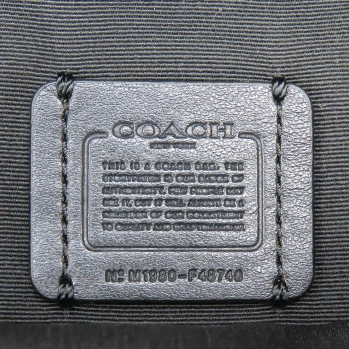 Coach Signature Black Brown Signature Line Sling Bag (Pre-Owned)