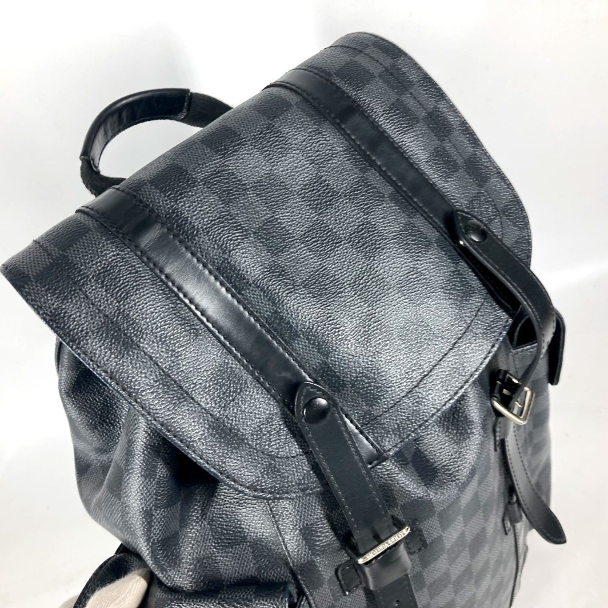Louis Vuitton Black Damier Graphite Backpack (Pre-Owned)