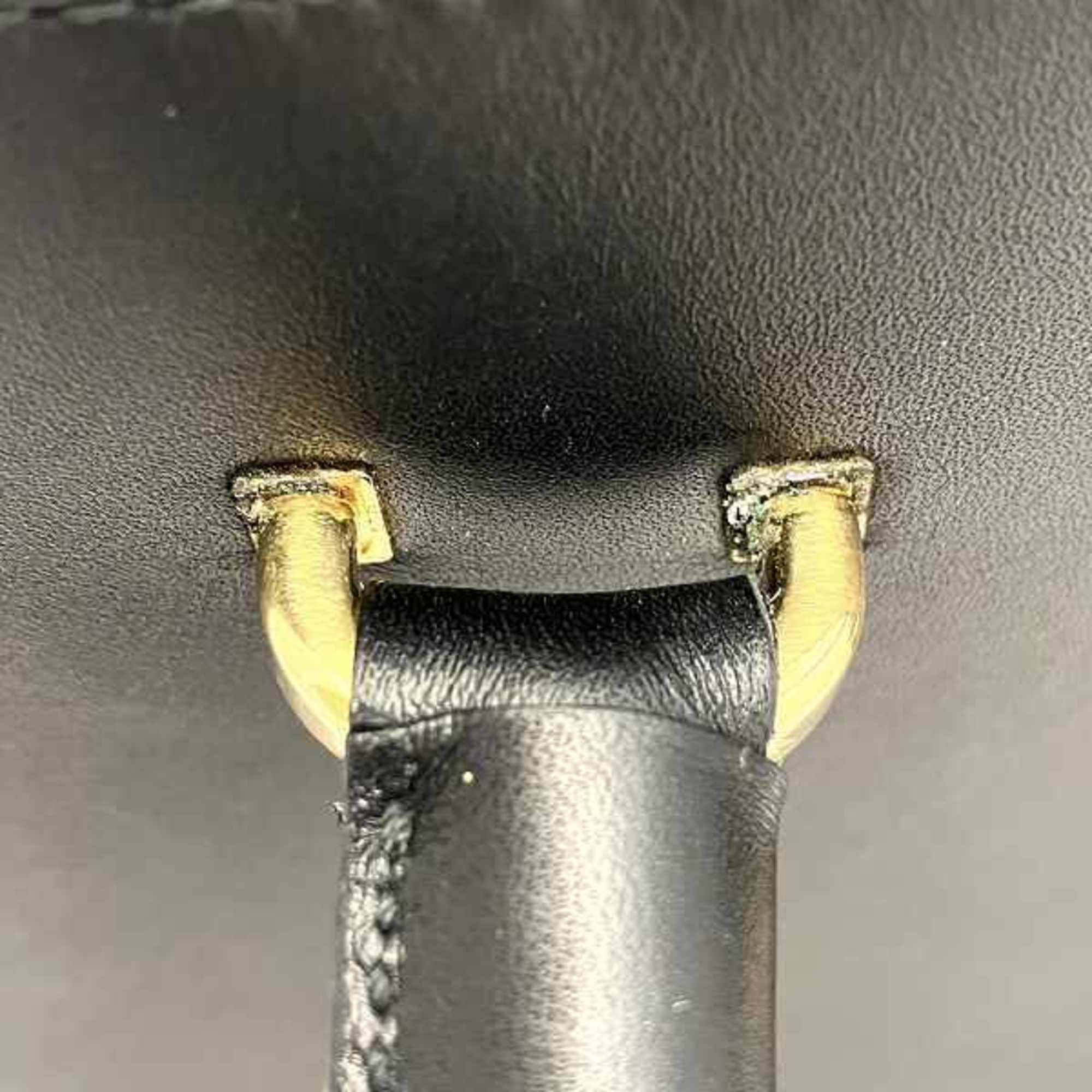 Salvatore Ferragamo Black Leather Handbag (Pre-Owned)