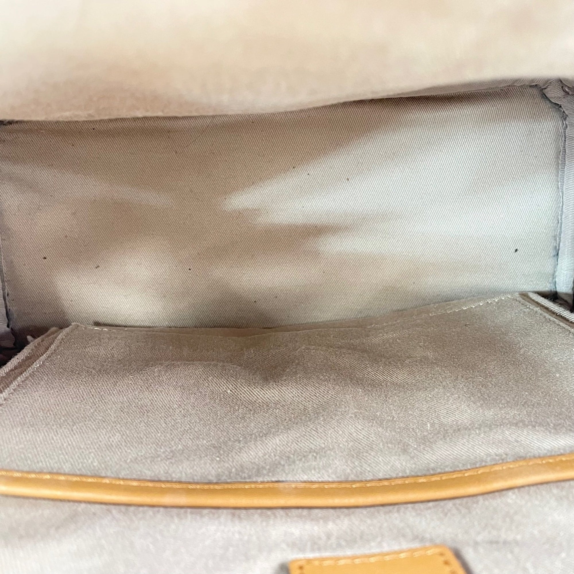 Mcm Beige Coated Canvas Backpack (Pre-Owned)
