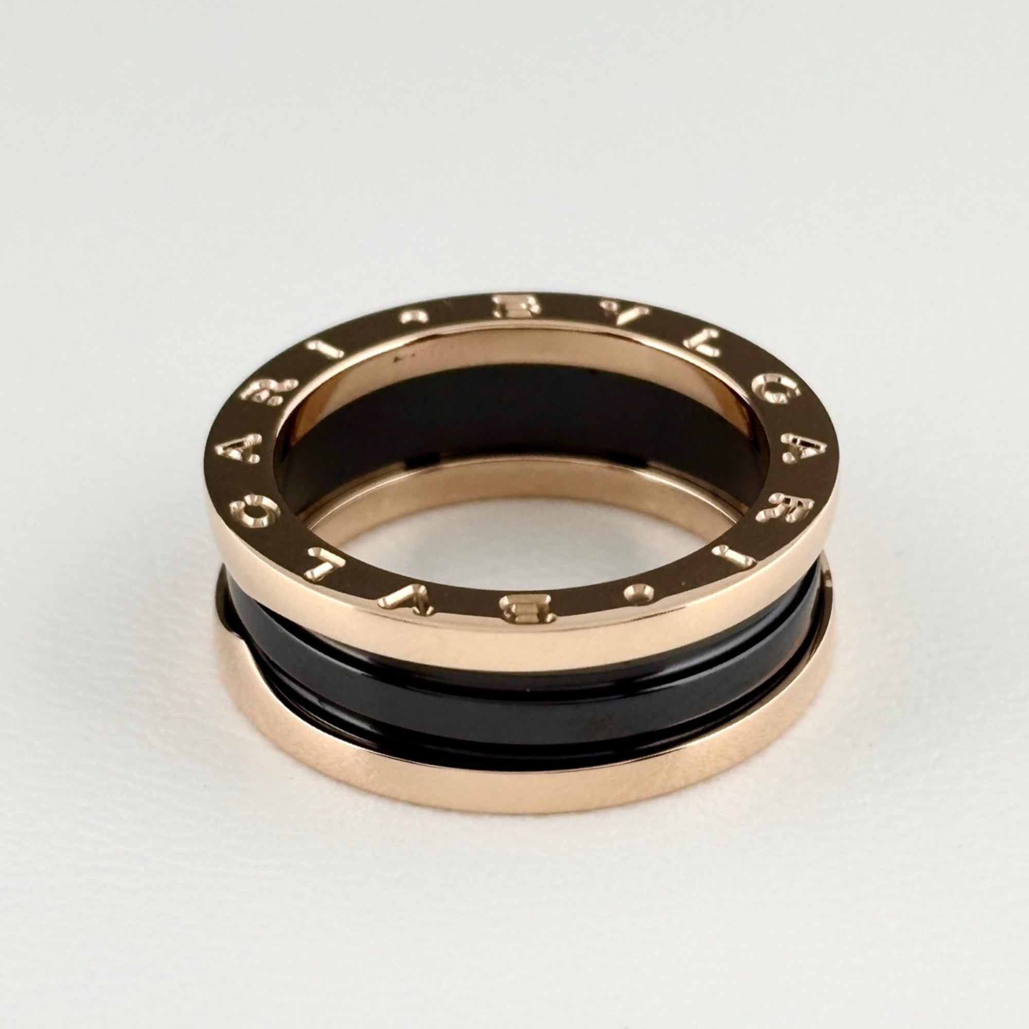 Bvlgari Pink Gold (18K) Ceramic Band Ring (Pre-Owned)