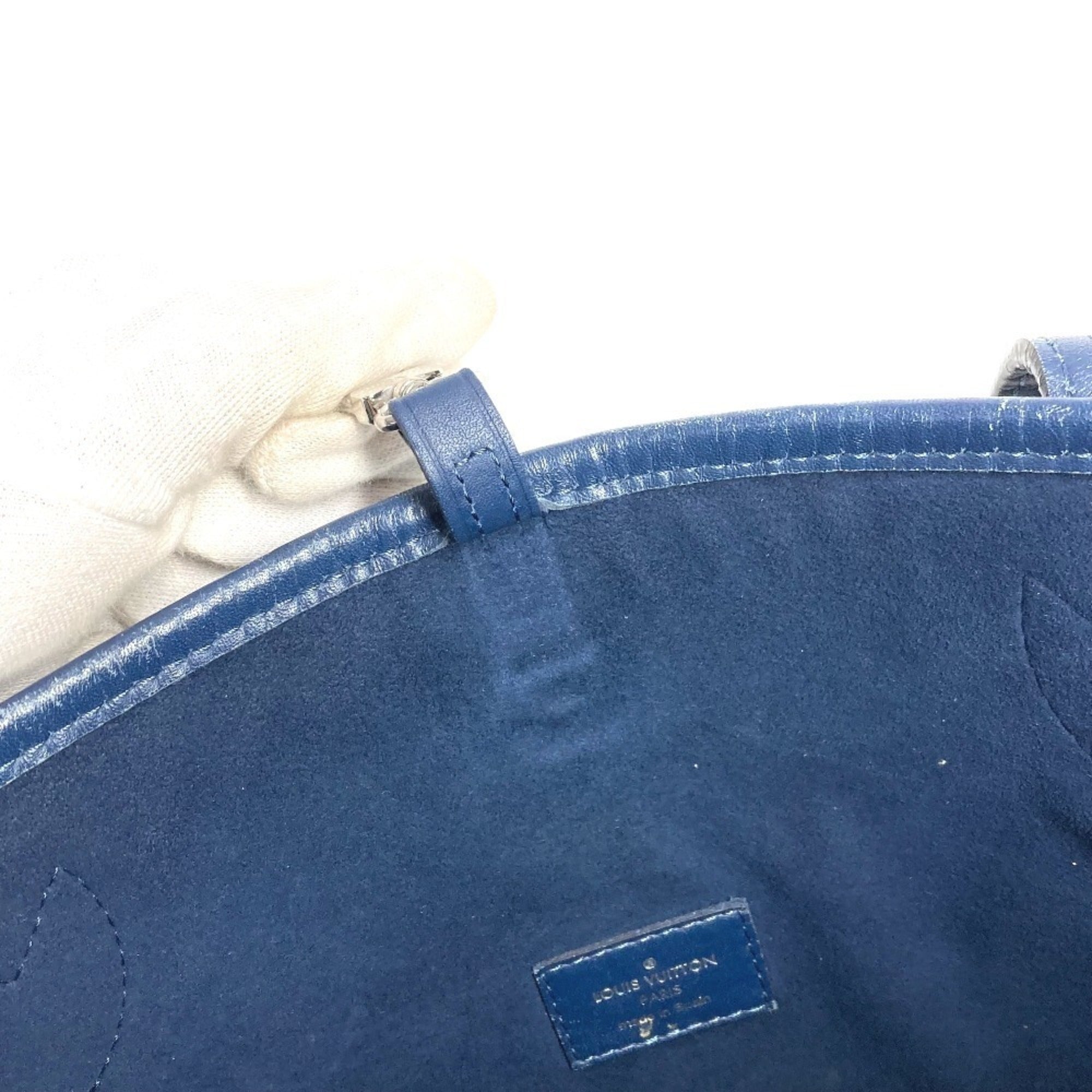 Louis Vuitton Epi Navy Epi Leather Shoulder Bag Tote Bag (Pre-Owned)