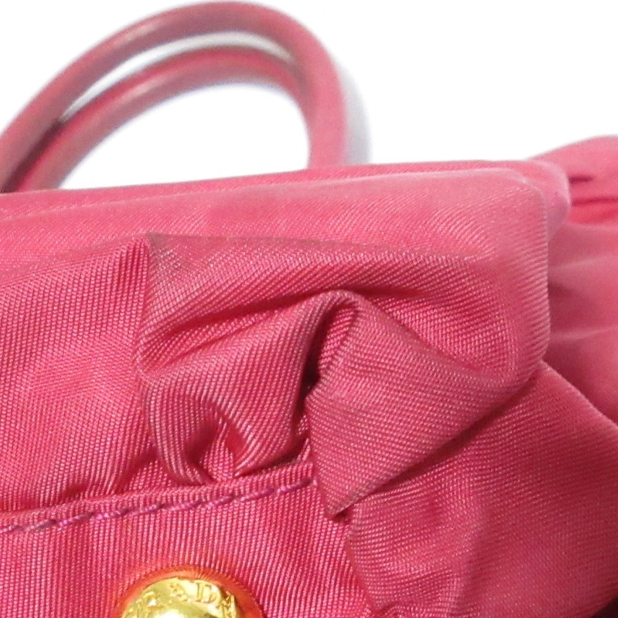 Prada Pink Nylon Handbag (Pre-Owned)