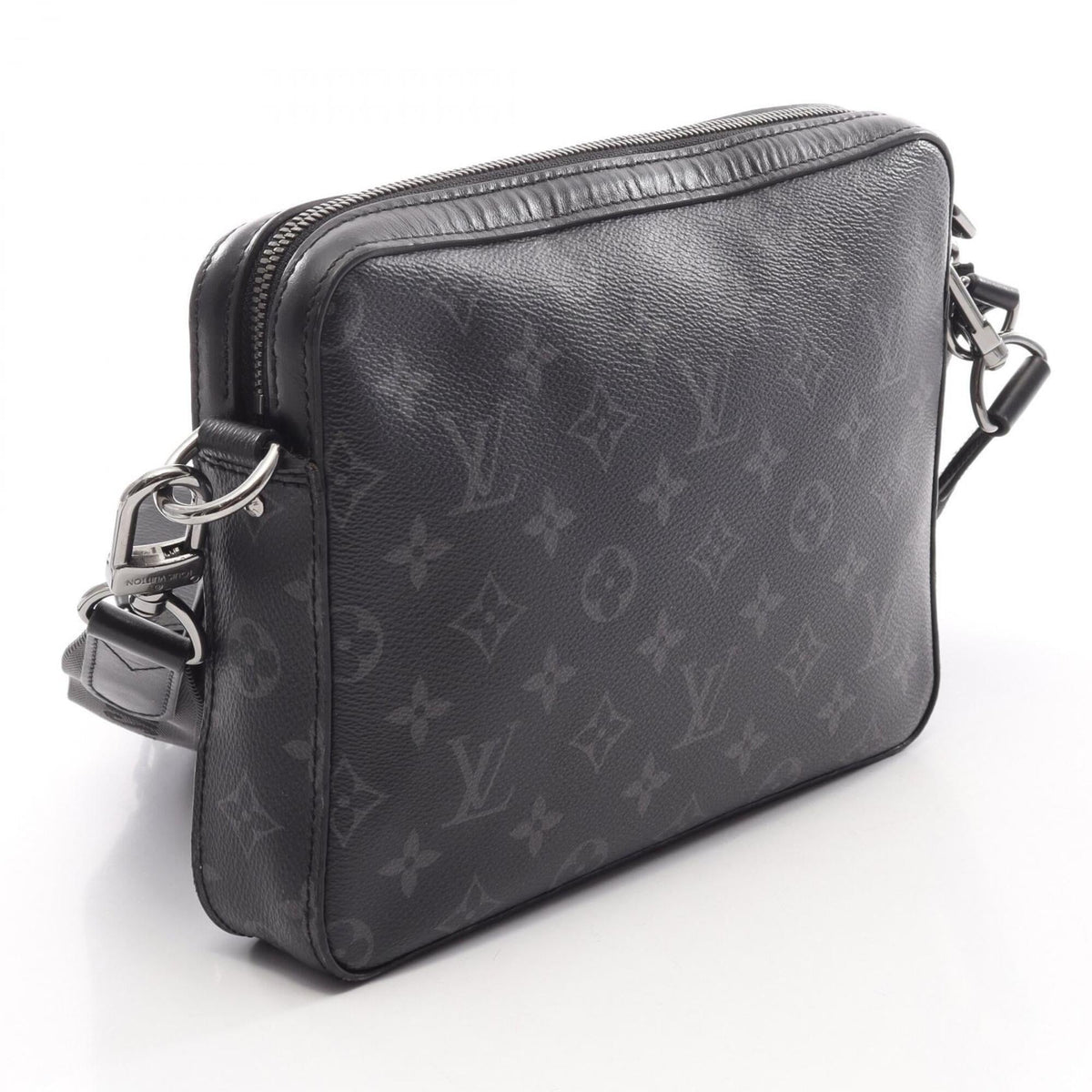 Louis Vuitton Black Gray Coated Canvas Pvc Monogram Eclipse Leather Handbag Shoulder Bag (Pre-Owned)