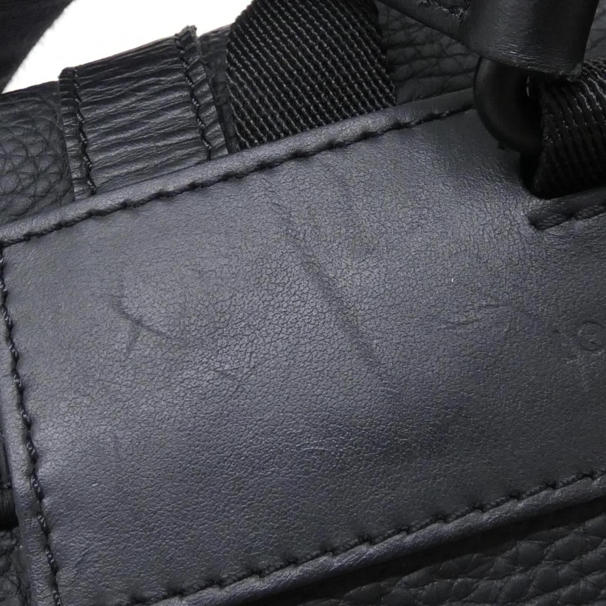 Louis Vuitton Black Leather Backpack (Pre-Owned)