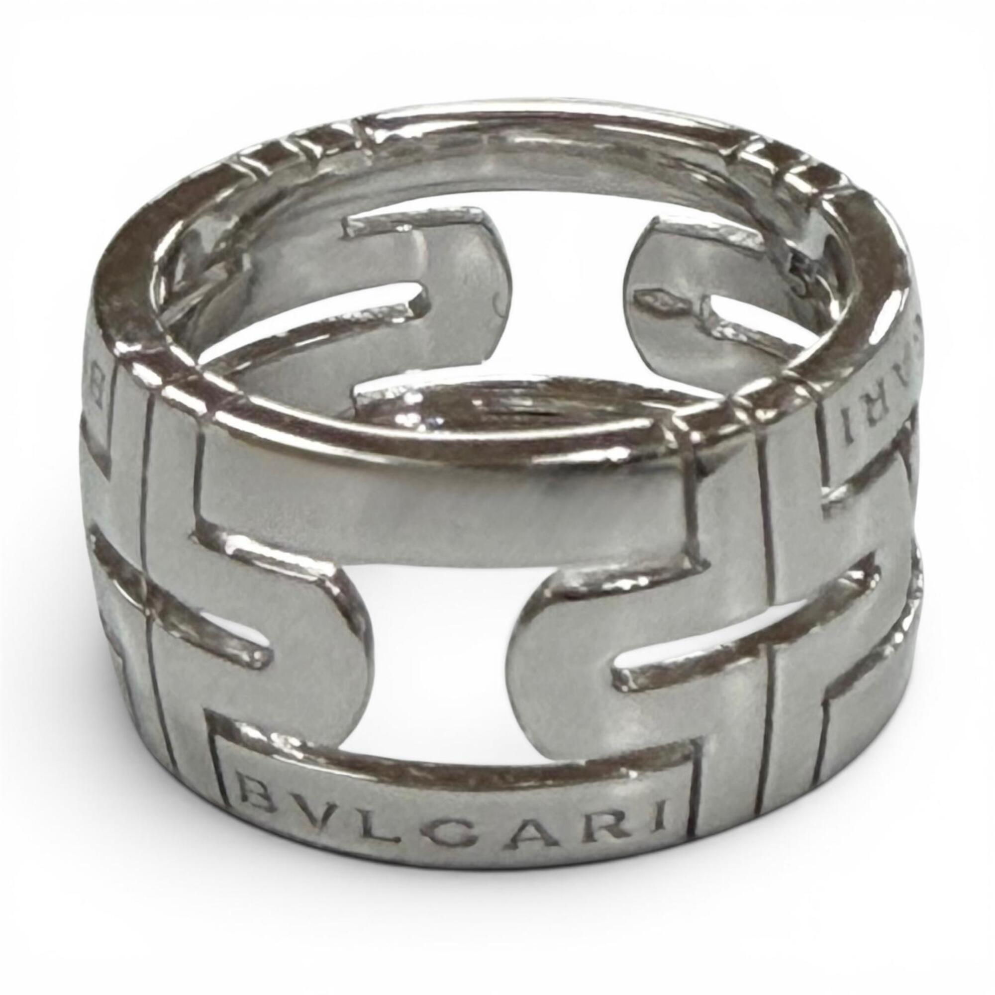 Bvlgari Silver Band Ring (Pre-Owned)