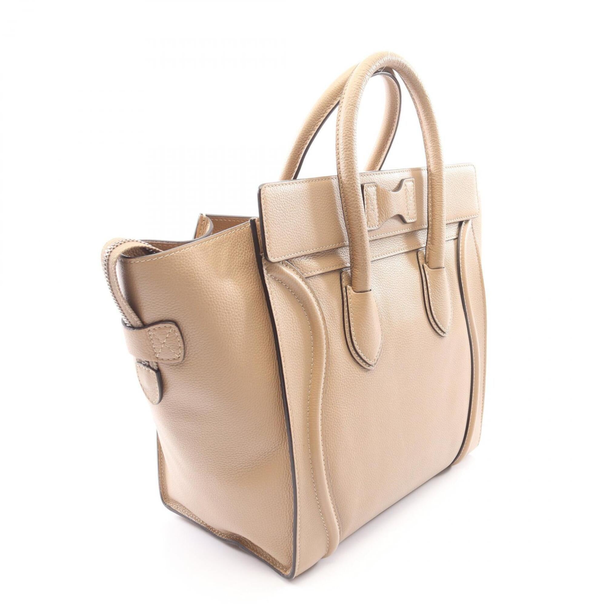 Celine Beige Leather Handbag (Pre-Owned)