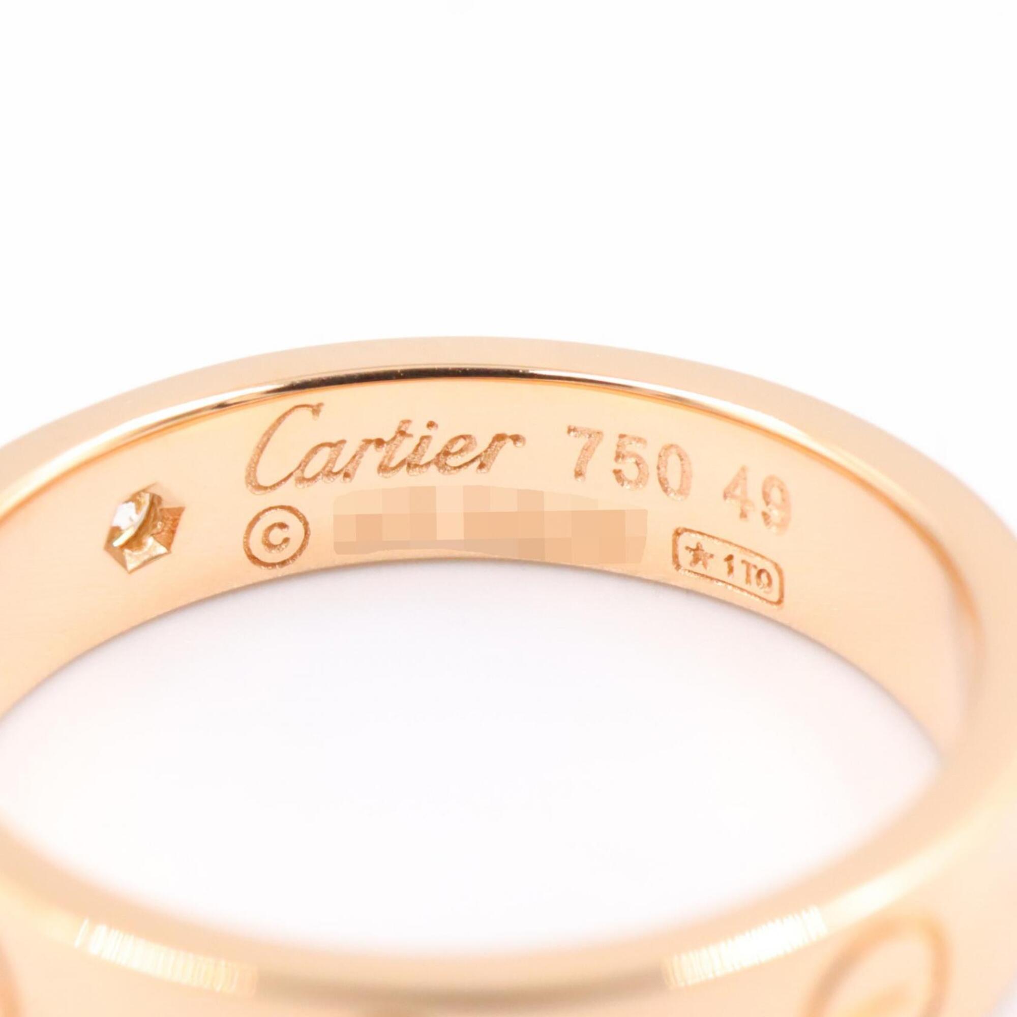 Cartier Gold Clear Pink Gold (18K) Band Ring (Pre-Owned)