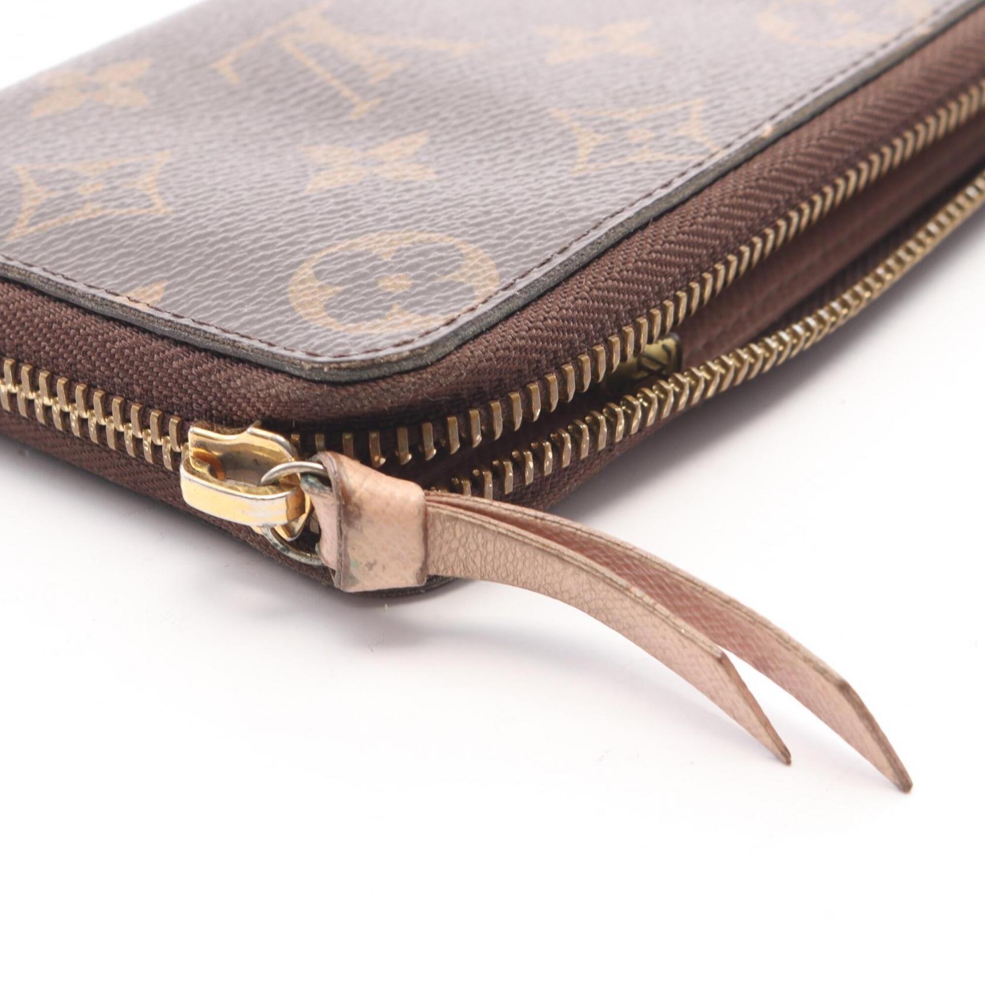 Louis Vuitton Brown Pink Pvc Leather Long Wallet (Bi-Fold) (Pre-Owned)