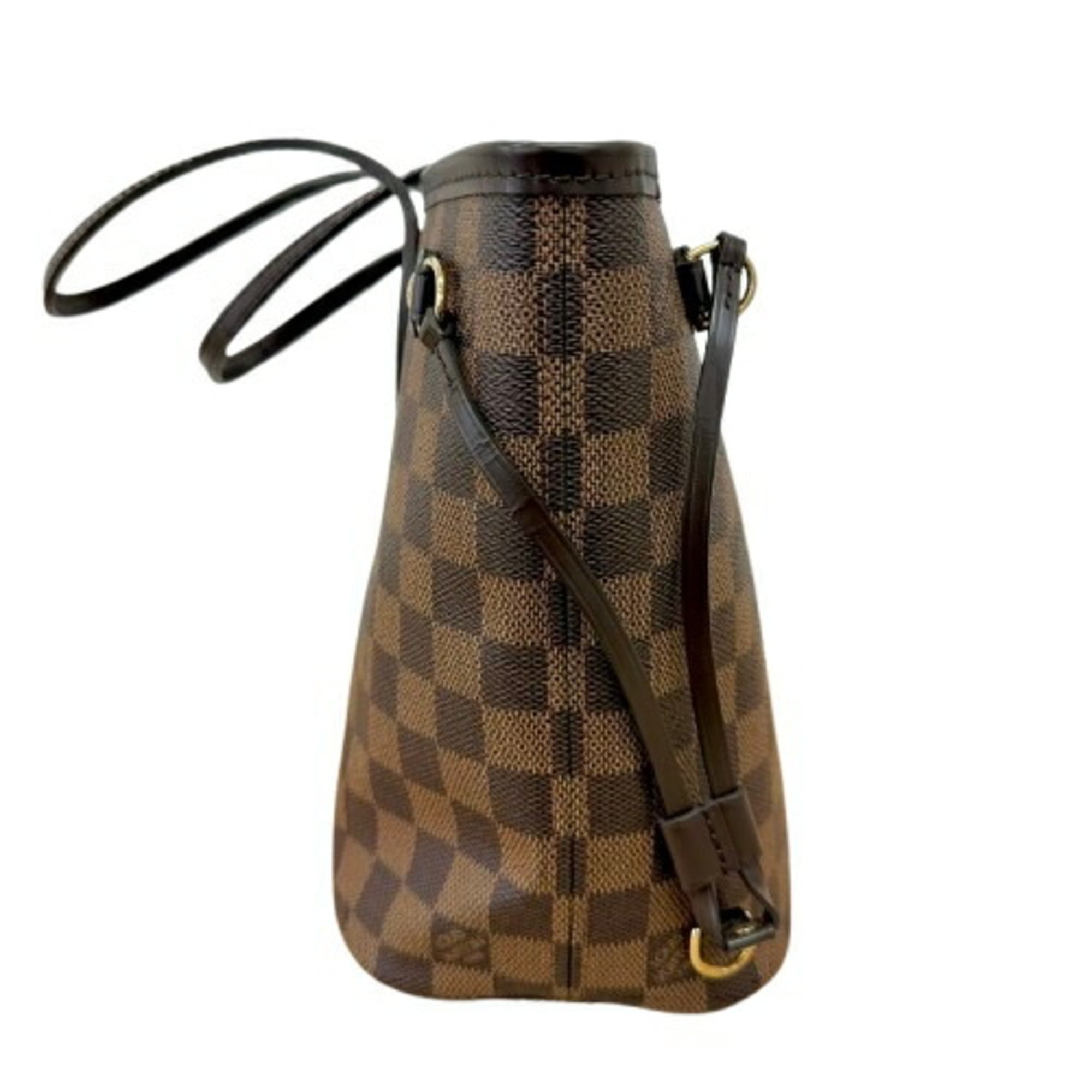 Louis Vuitton Damier Graphite Brown Leather Tote Bag (Pre-Owned)