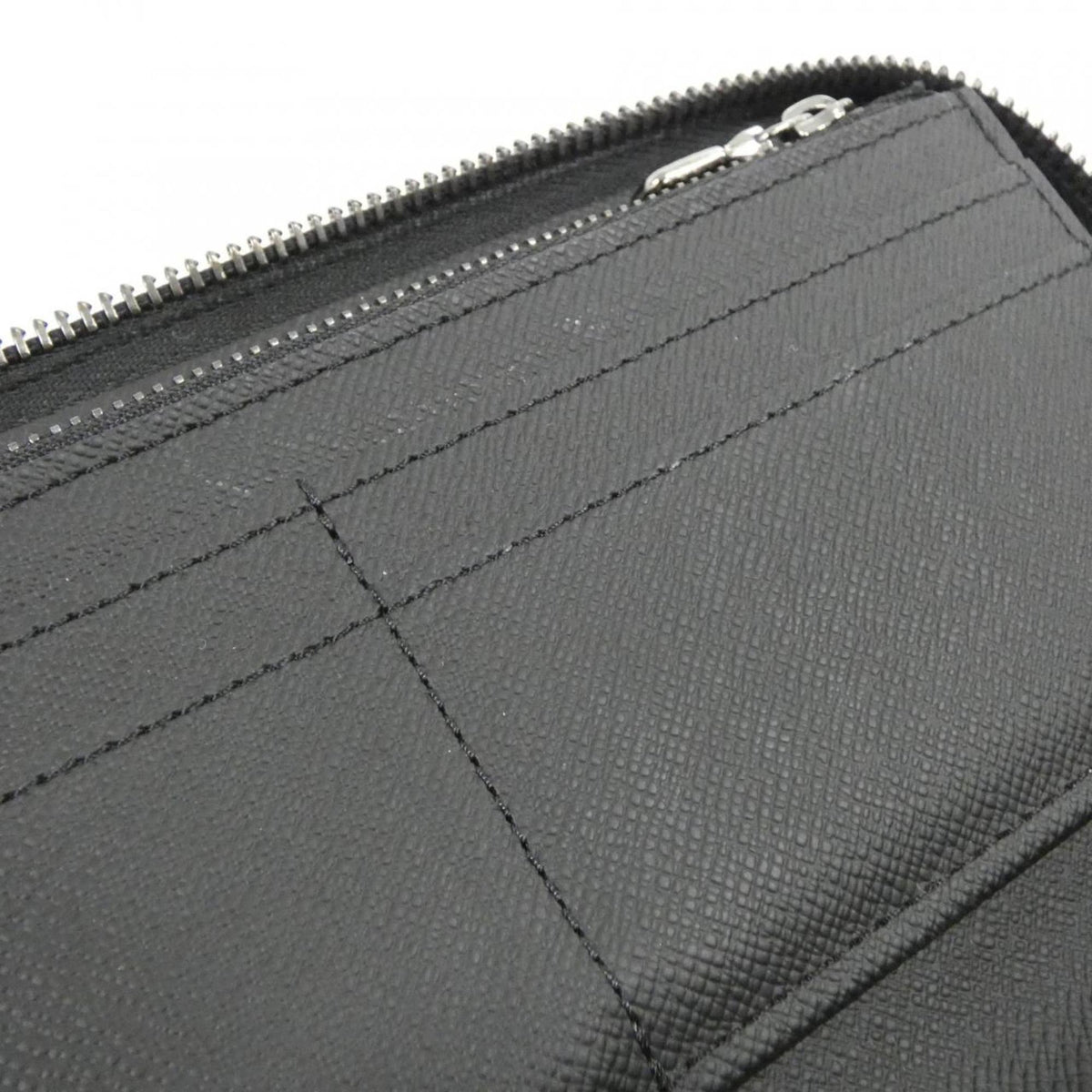 Louis Vuitton Black Coated Canvas Long Wallet (Bi-Fold) (Pre-Owned)