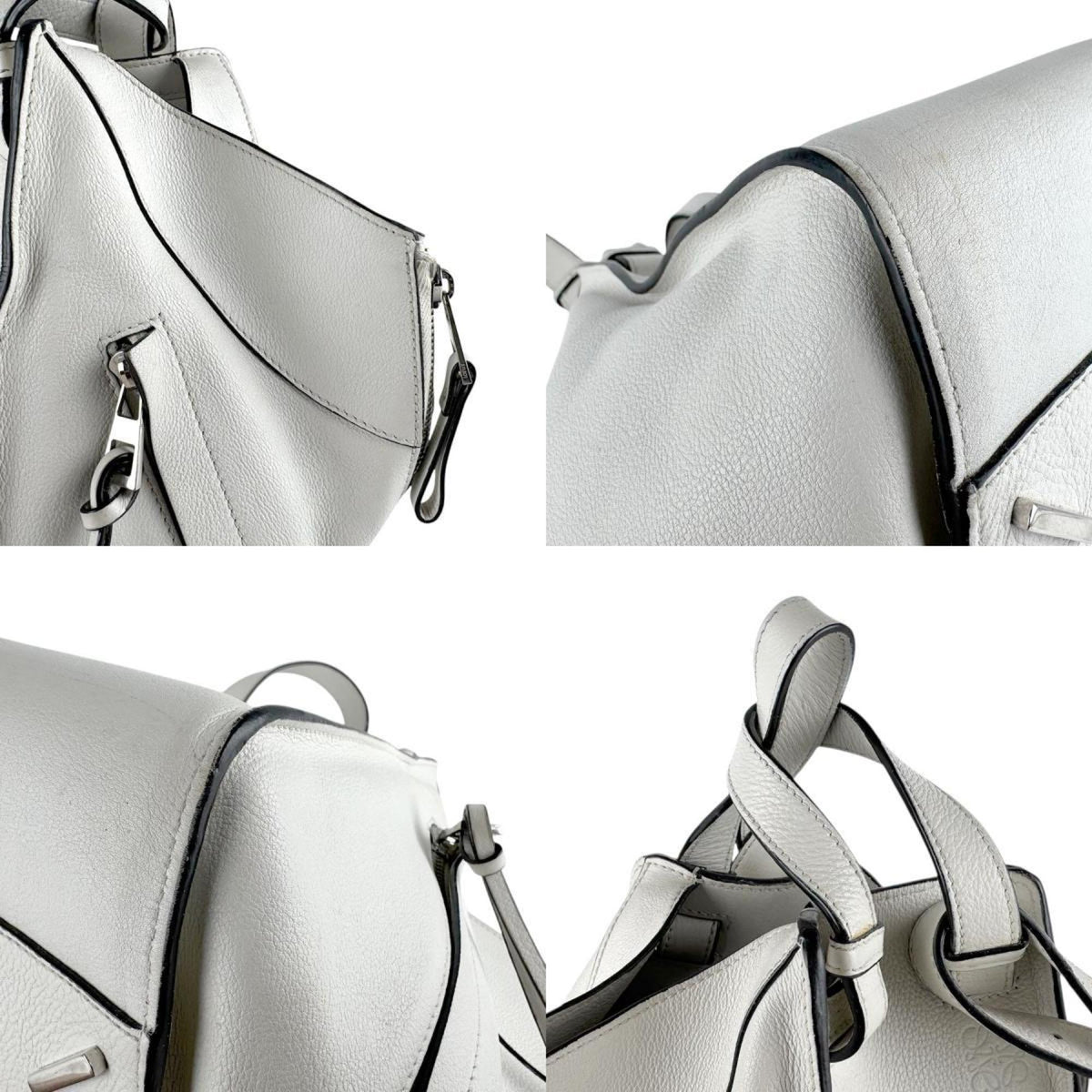 Loewe Hammock White Leather Shoulder Bag (Pre-Owned)