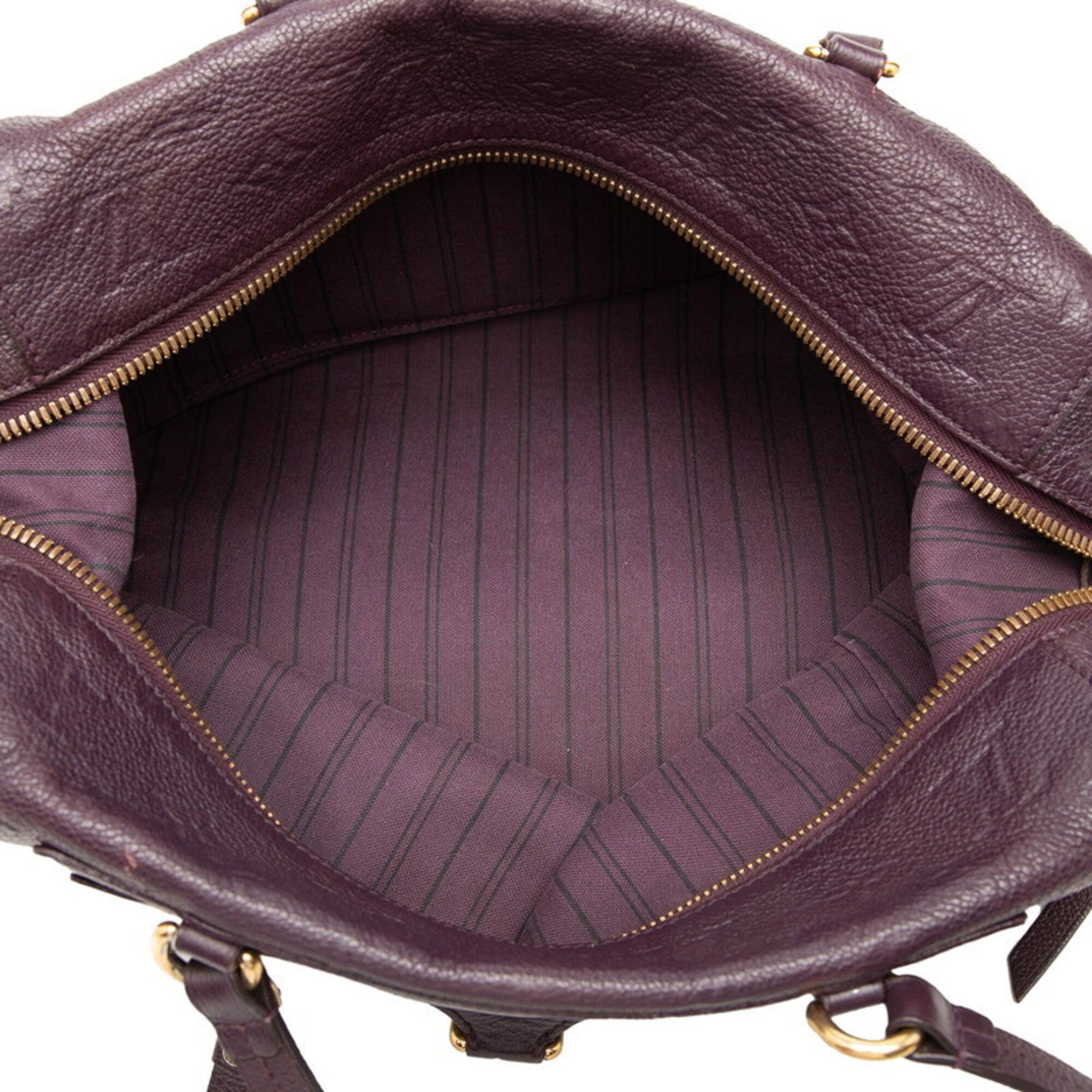 Louis Vuitton Monogram Orb Purple Leather Handbag Tote Bag (Pre-Owned)