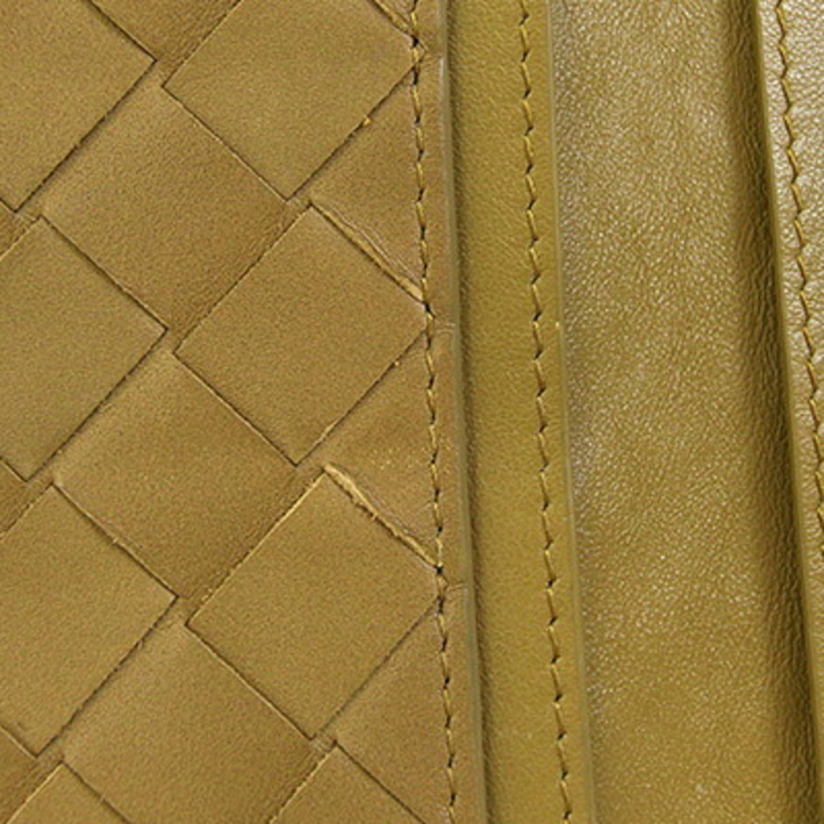 Bottega Veneta Light Brown Leather Long Bill Wallet (Bi-Fold) (Pre-Owned)