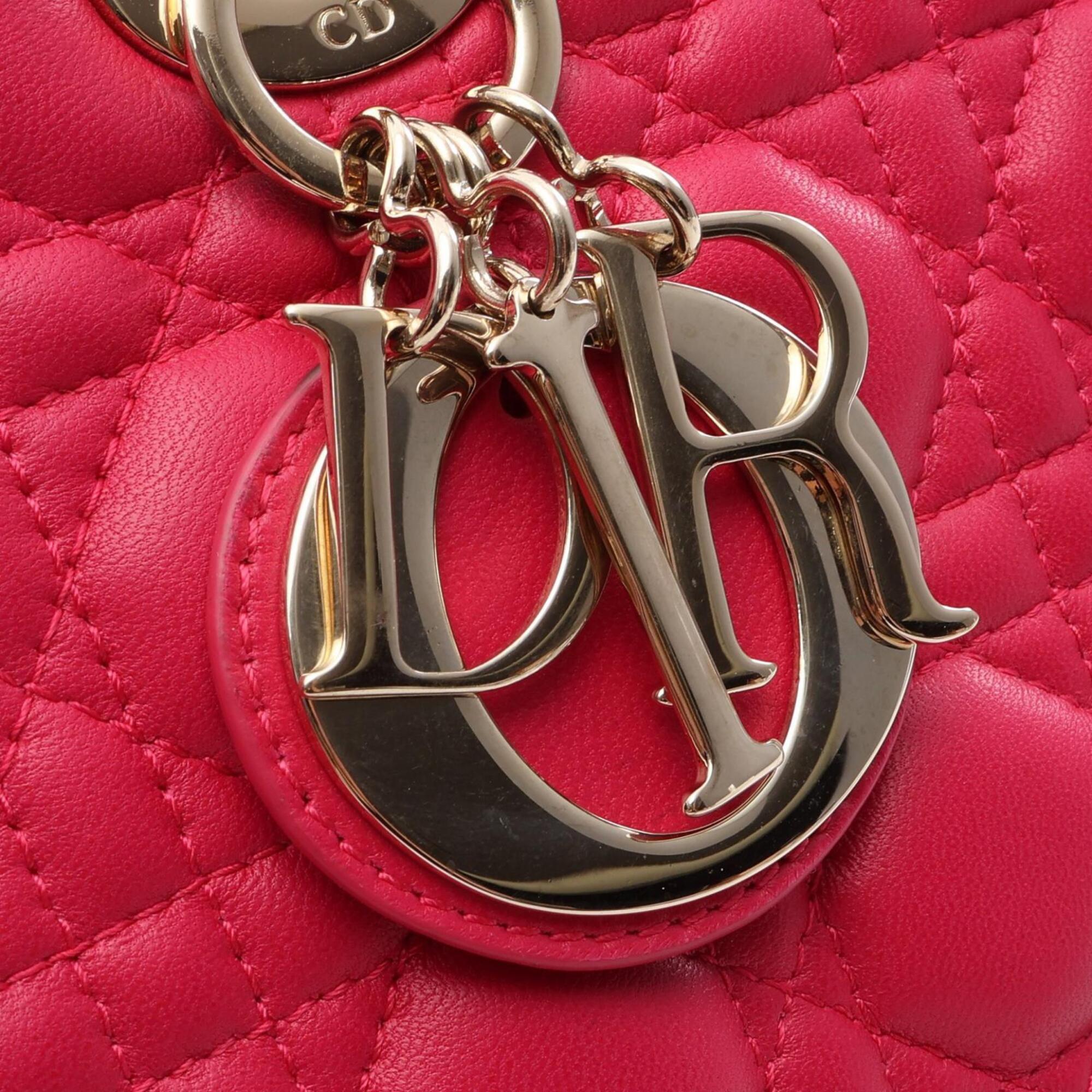 Christian Dior Pink Leather Handbag (Pre-Owned)