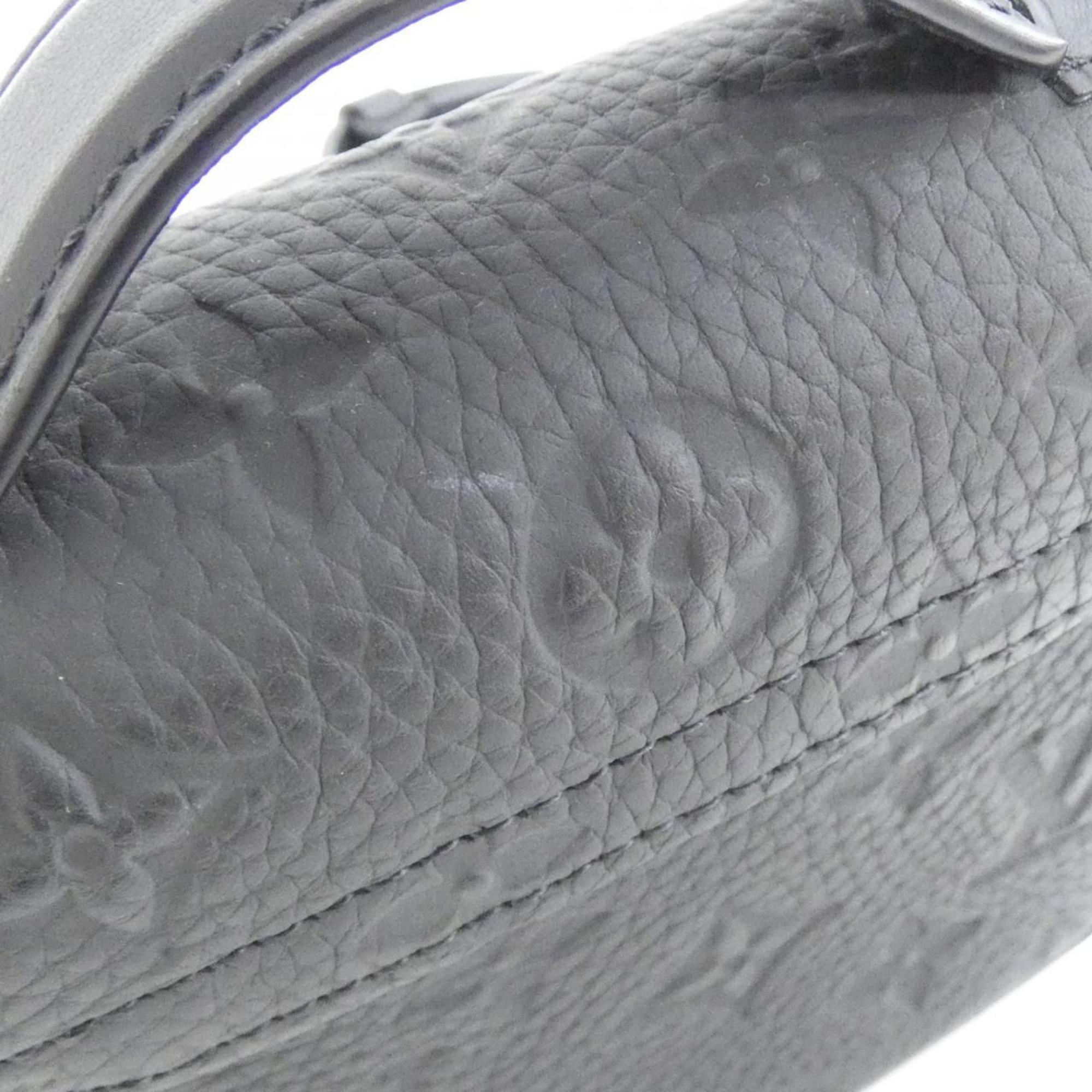 Louis Vuitton Taurillon Black Leather Shoulder Bag (Pre-Owned)