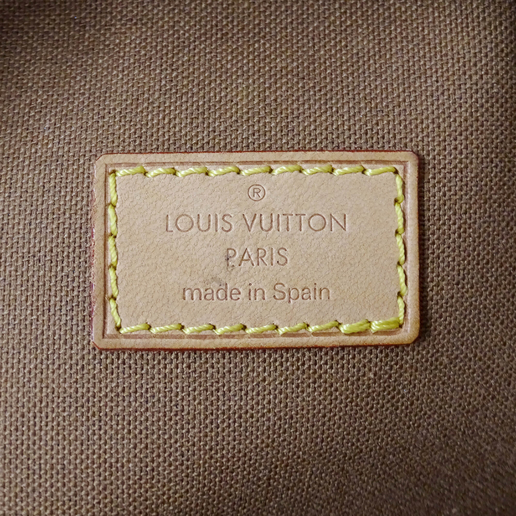 Louis Vuitton Brown Monogram Canvas Handbag Pochette Shoulder Bag Sling Bag (Pre-Owned)