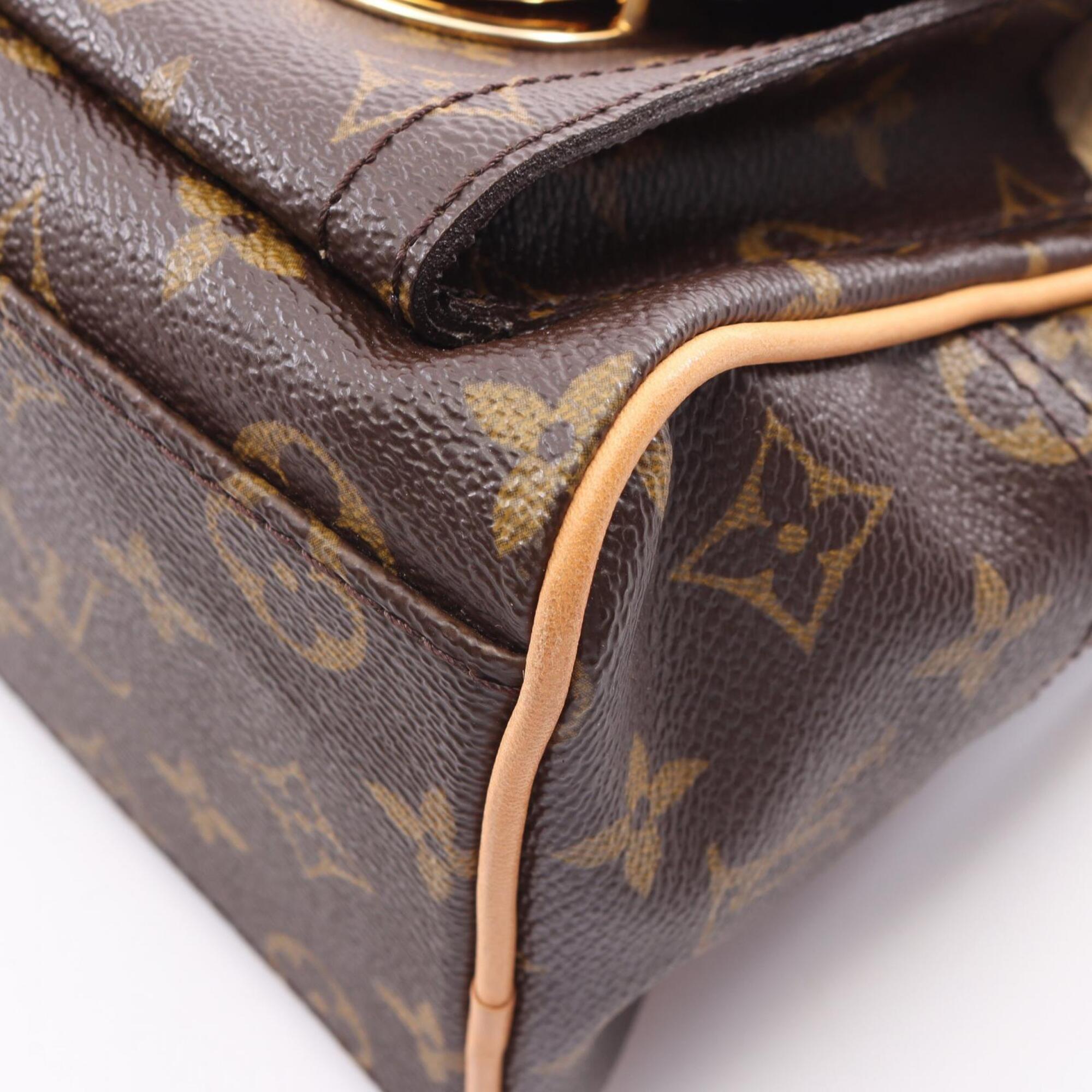 Louis Vuitton Brown Coated Canvas Pvc Monogram Leather Handbag (Pre-Owned)