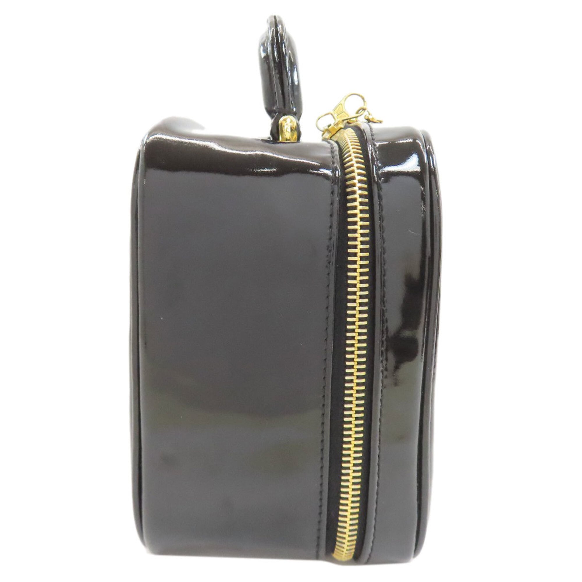 Chanel Black Patent Leather Handbag (Pre-Owned)