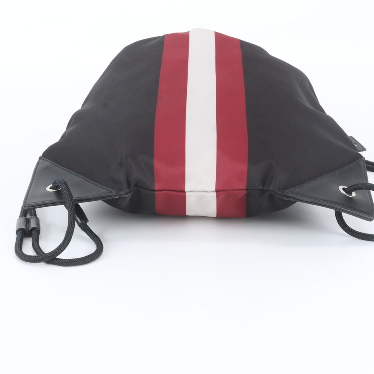 Bally Black Leather Nylon Backpack (Pre-Owned)