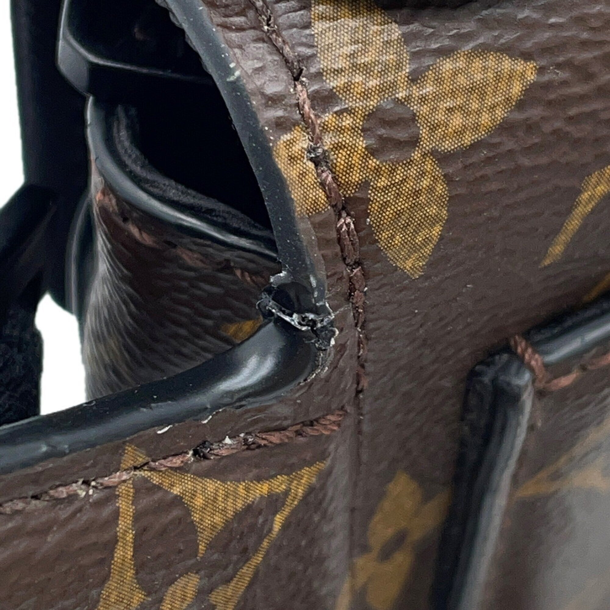 Louis Vuitton Monogram Macassar Noir Monogram Handbag Sling Bag (Pre-Owned)