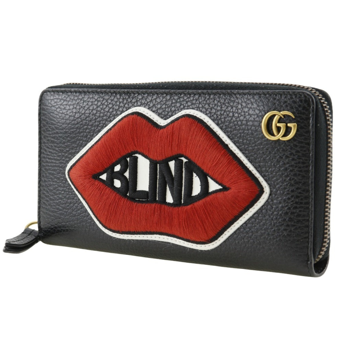 Gucci Black Leather Long Wallet (Bi-Fold) (Pre-Owned)