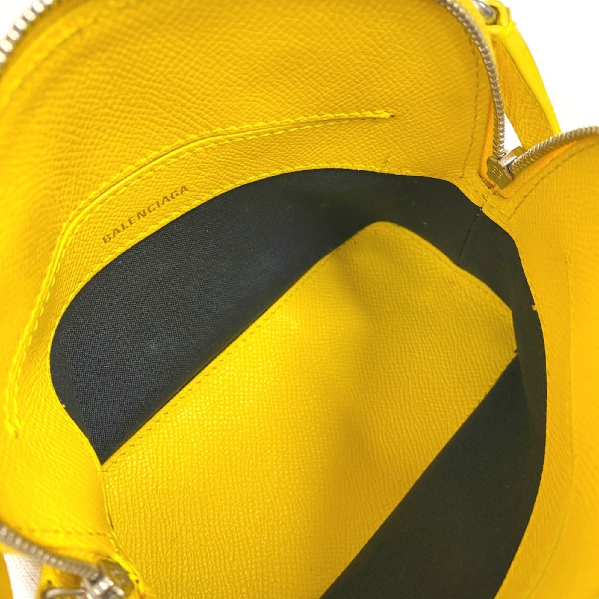 Balenciaga Yellow Leather Handbag Shoulder Bag (Pre-Owned)