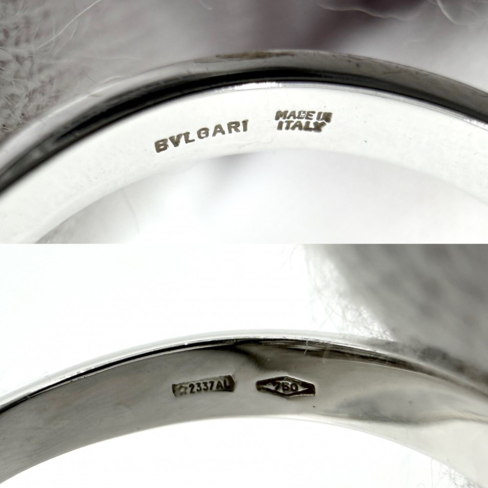 Bvlgari White Gold (18K) Band Ring (Pre-Owned)
