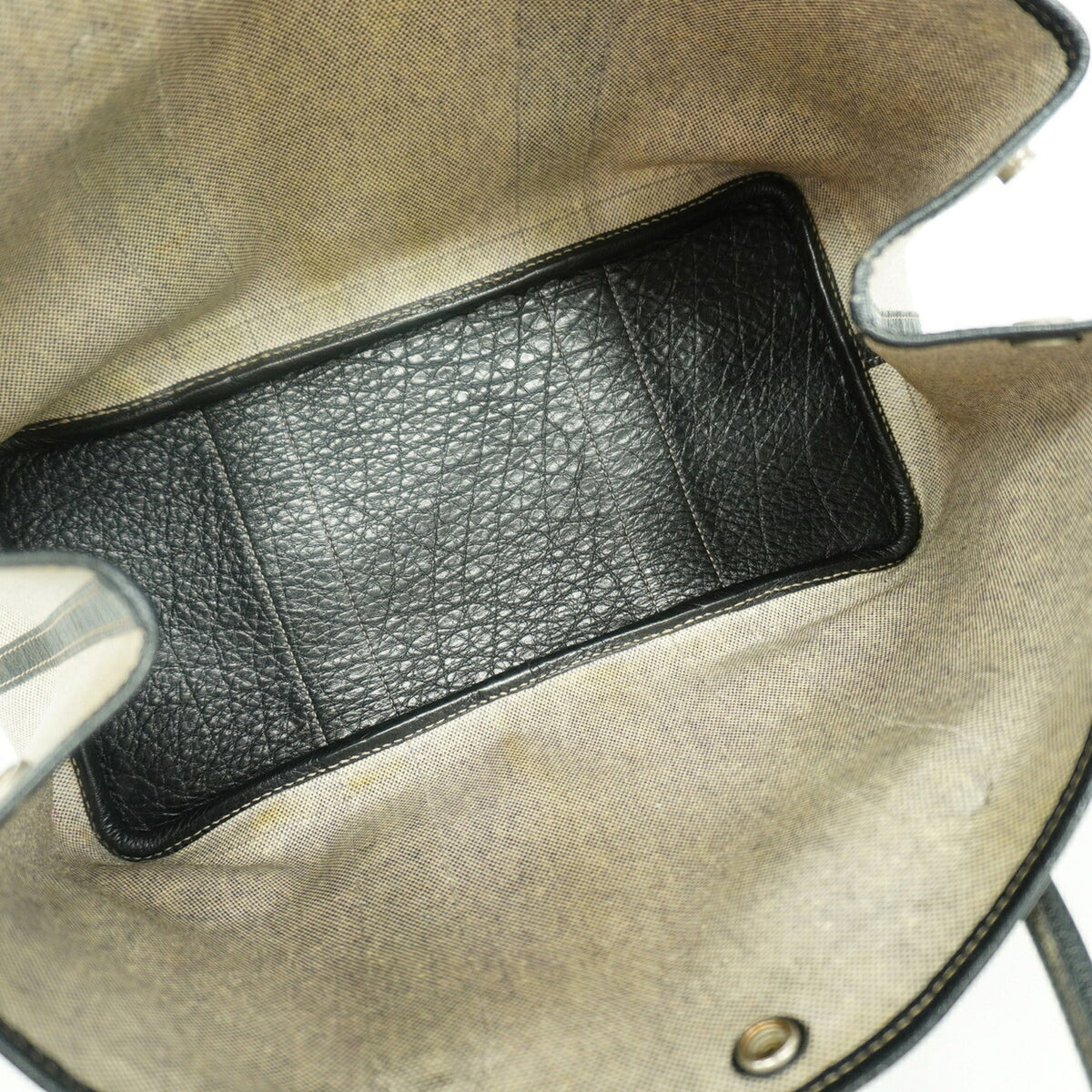 Hermes Black Toile H Tote Bag (Pre-Owned)