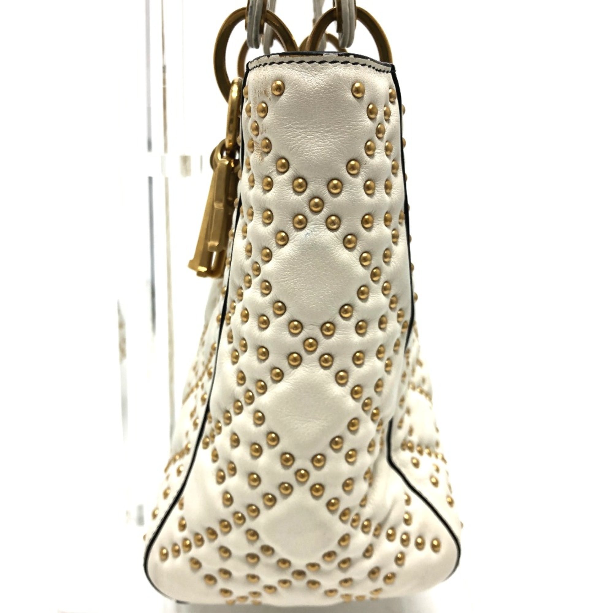 Christian Dior White Leather Handbag (Pre-Owned)