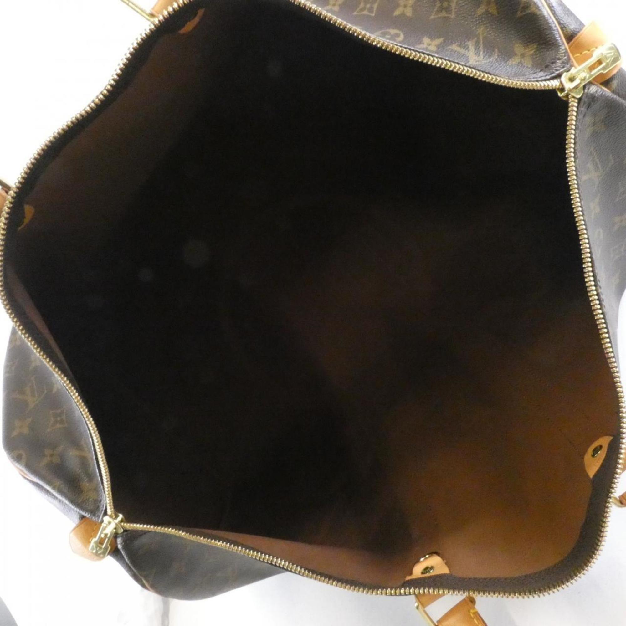 Louis Vuitton Brown Coated Canvas Boston Bag (Pre-Owned)