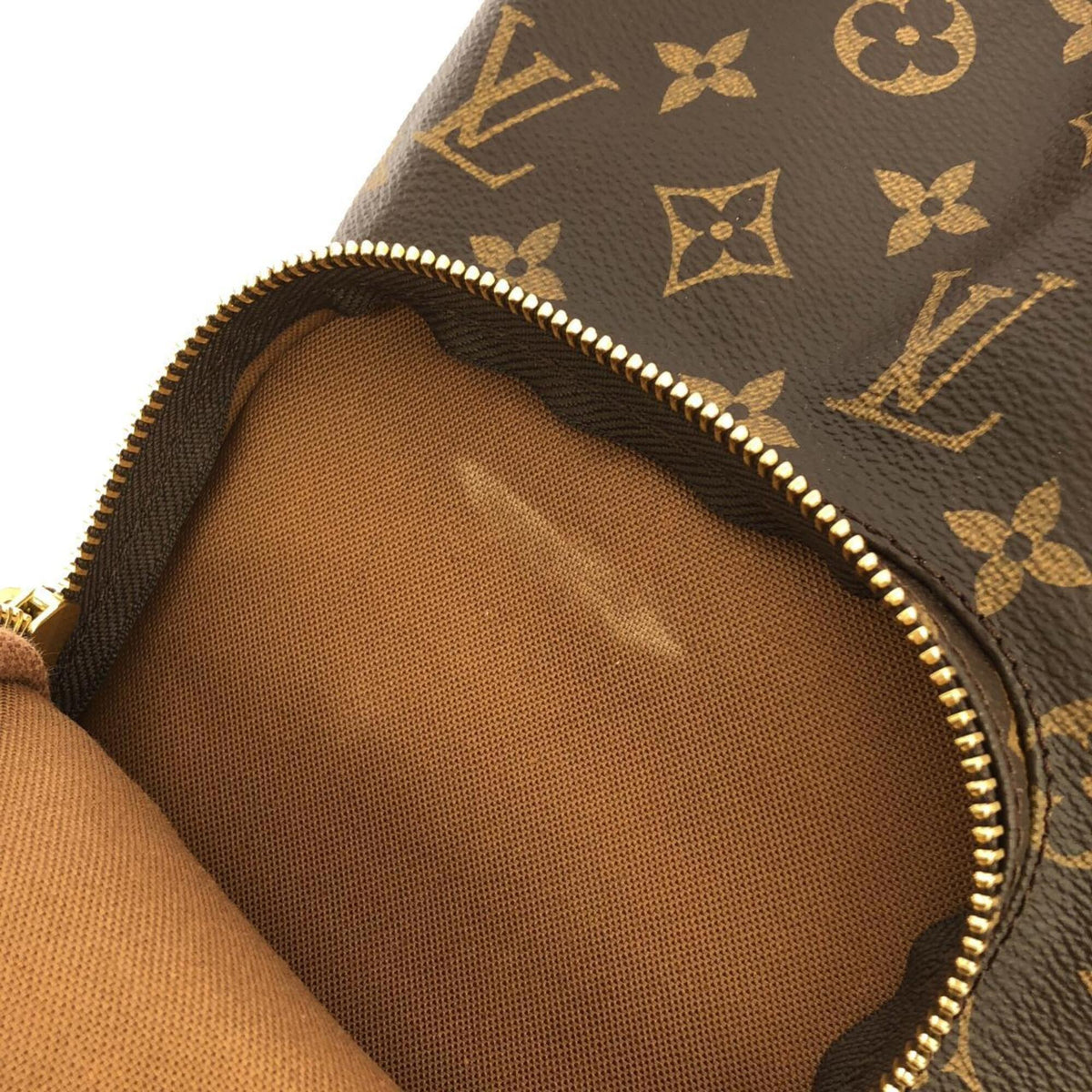 Louis Vuitton Marron Monogram Coated Canvas Backpack (Pre-Owned)