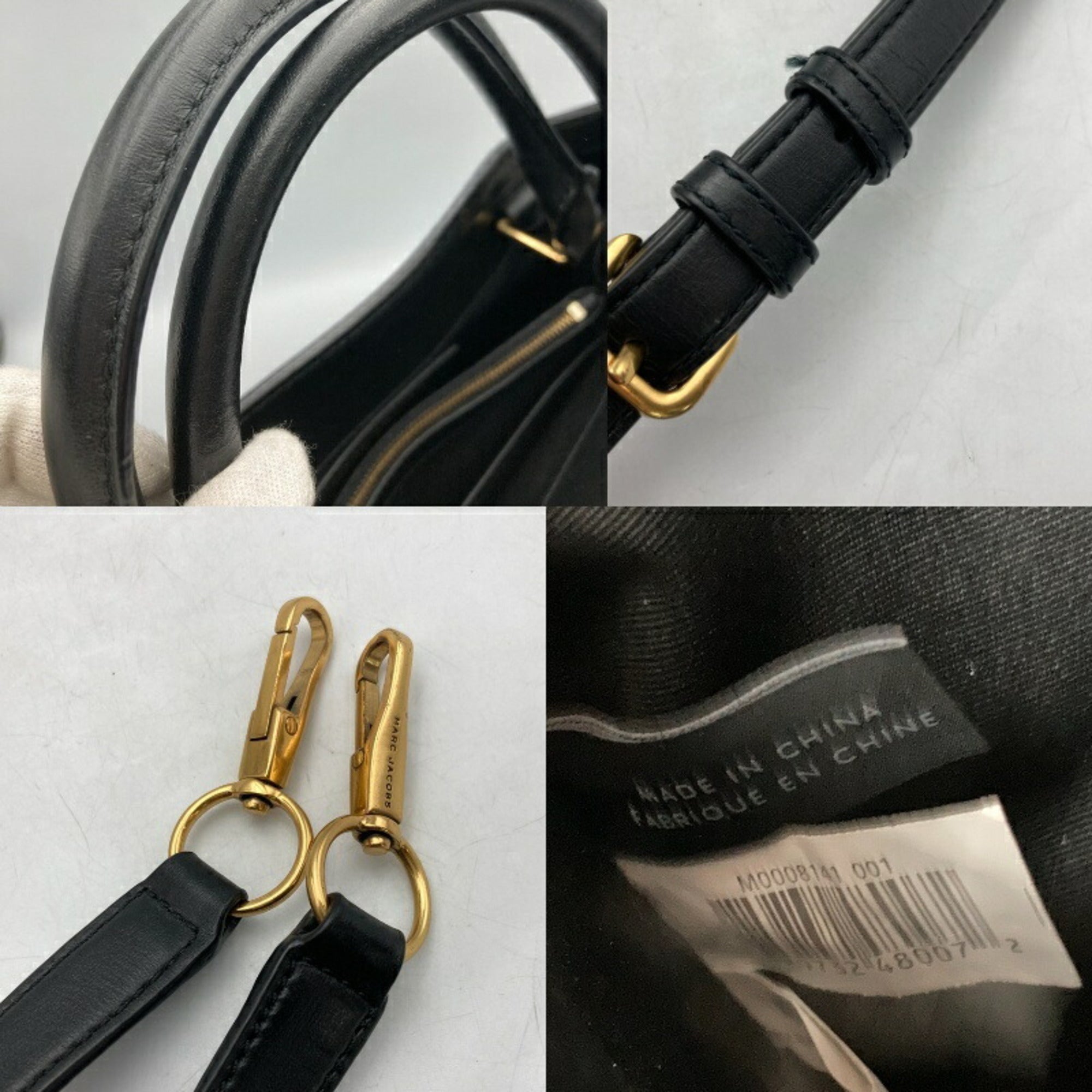 Marc Jacobs Black Leather Shoulder Bag (Pre-Owned)