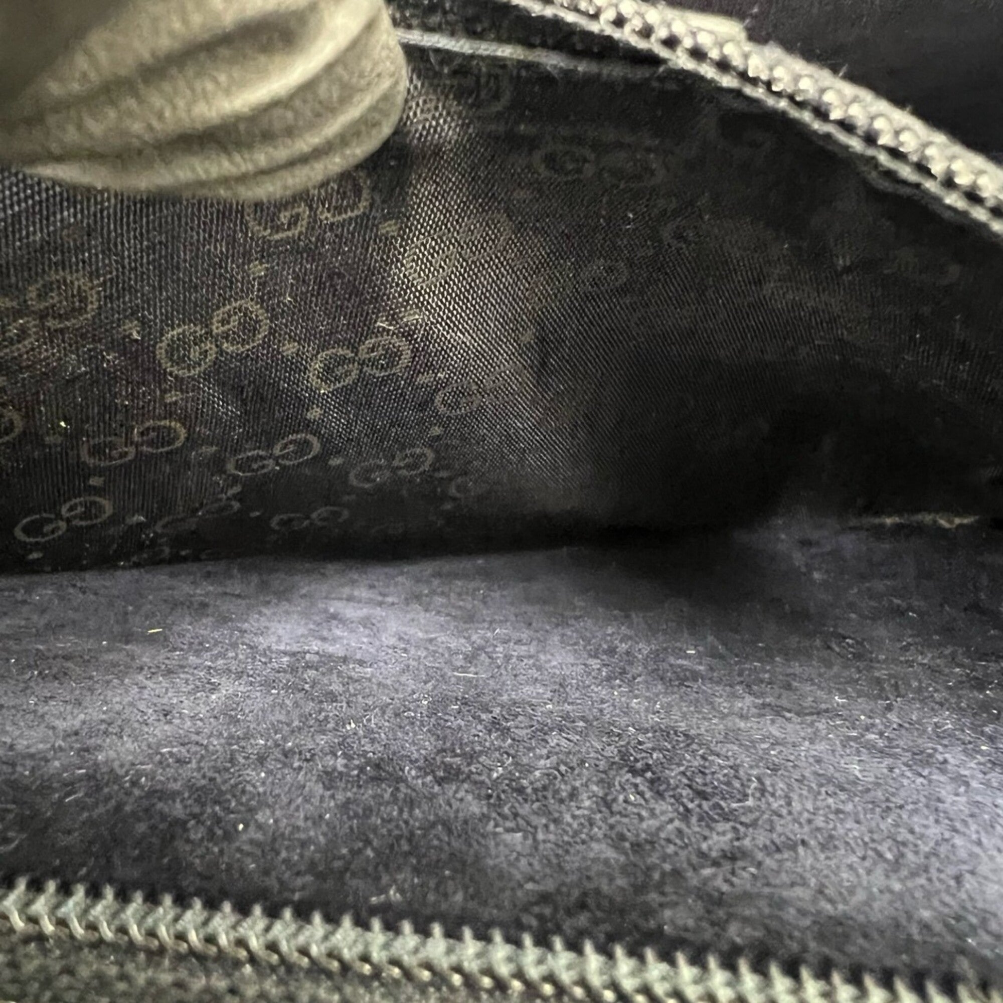 Gucci Navy Leather Pochette Shoulder Bag (Pre-Owned)