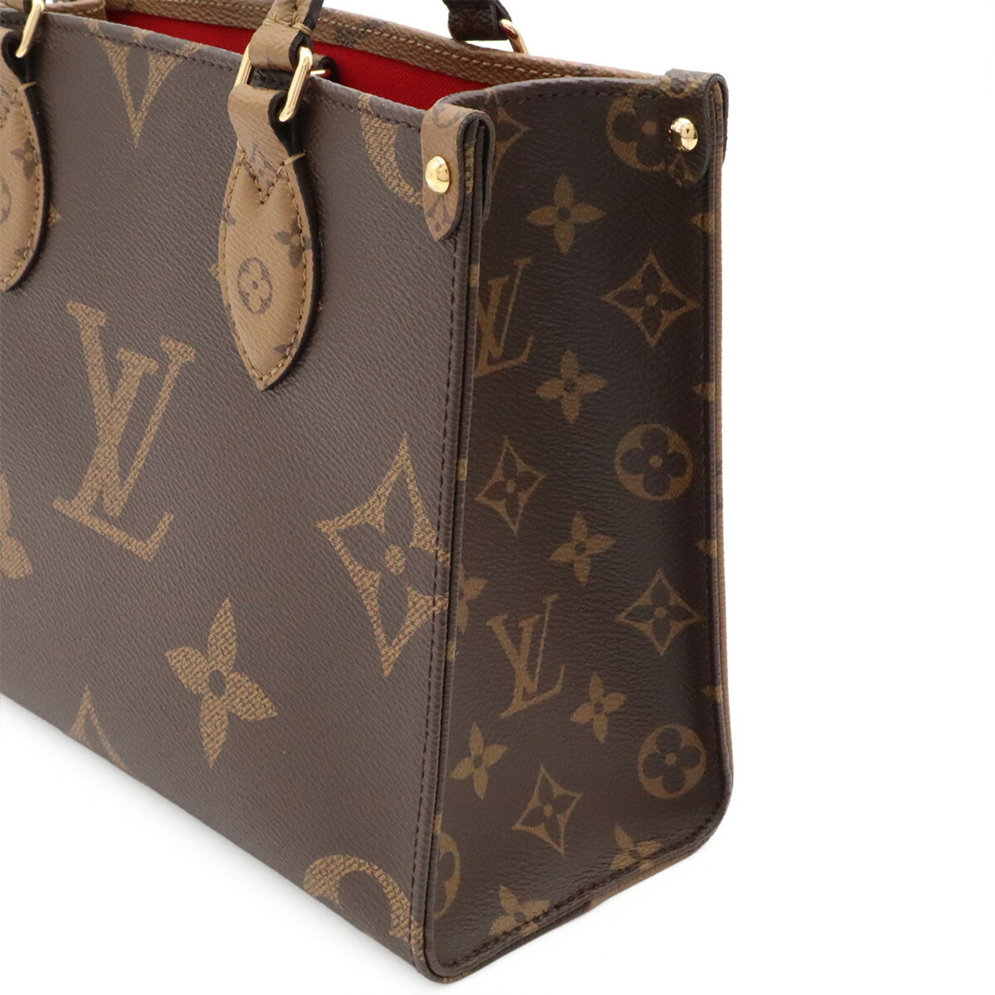 Louis Vuitton Dark Brown Light Brown Monogram Canvas Monogram Reverse Canvas Handbag Shoulder Bag (Pre-Owned)
