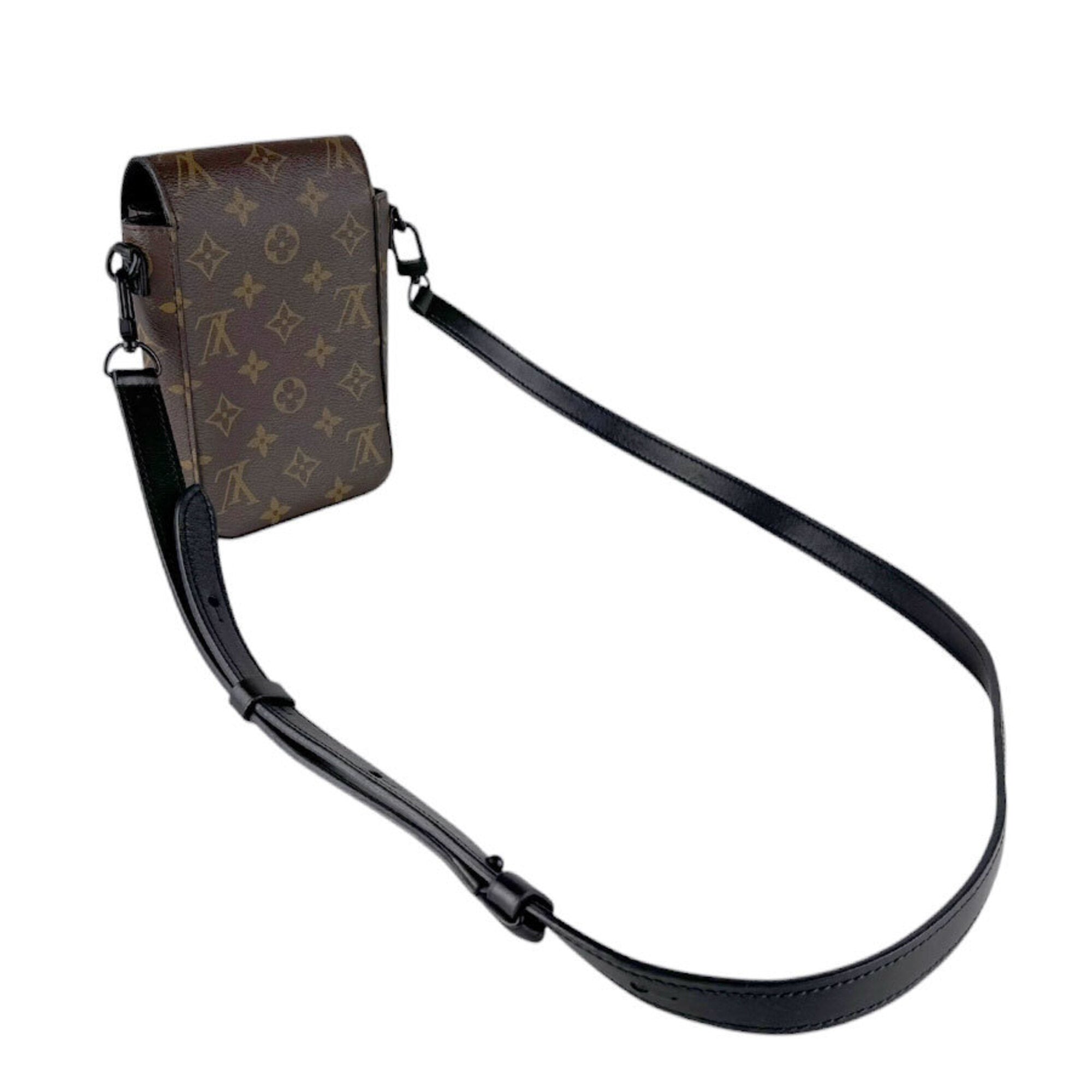 Louis Vuitton Black Brown Monogram Macassar Monogram Shoulder Bag (Pre-Owned)