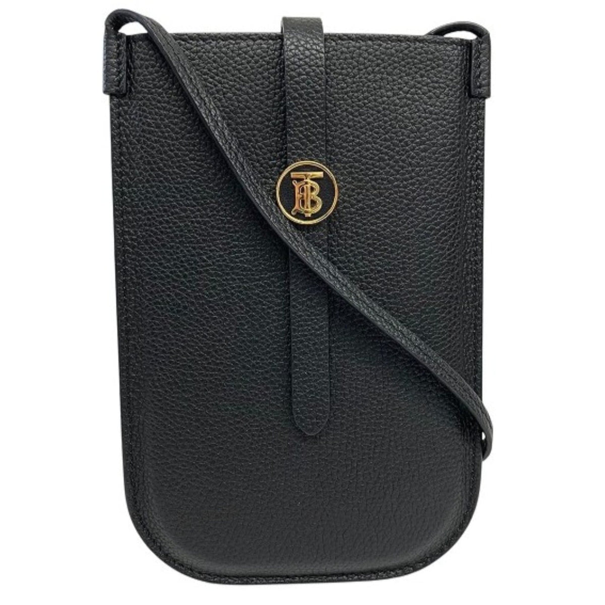 Burberry Black Leather Shoulder Bag (Pre-Owned)